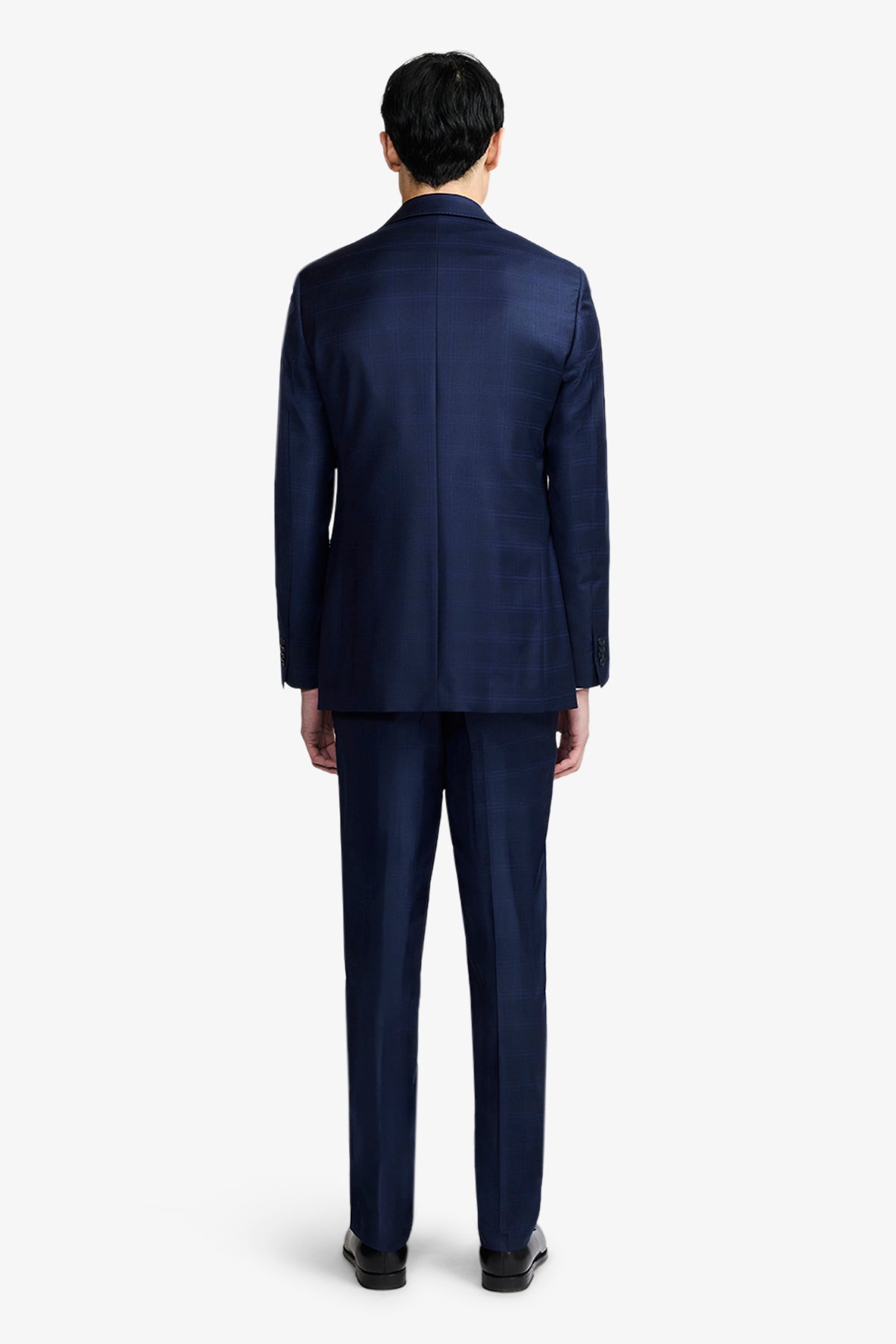 Ives Suit - Fine Twill Shadow Check In Pure Wool, Super 110's