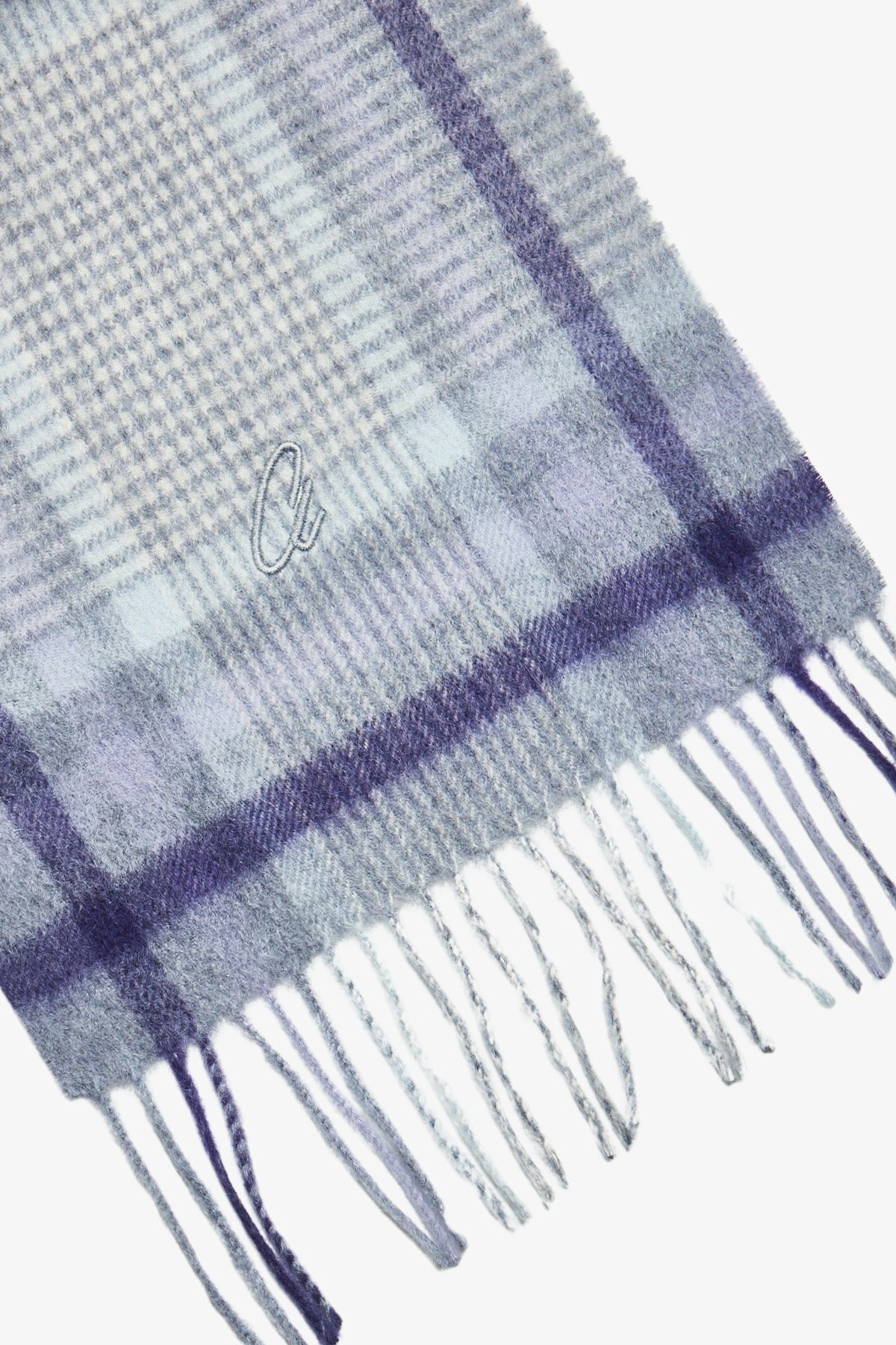 Scarf - Cashmere Purple Check