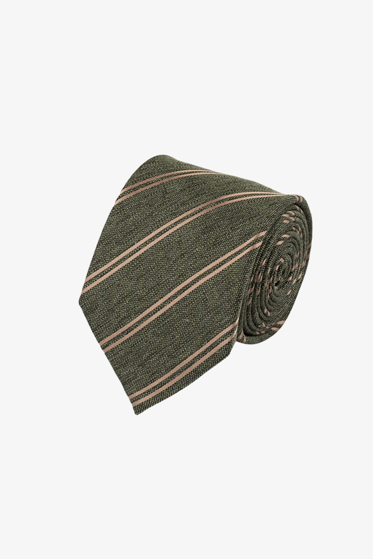 Tie - Silk green stripes