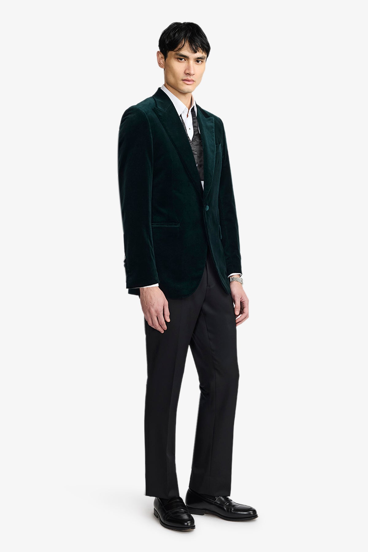 Vance - Luxurious Event Blazer In Green Velvet