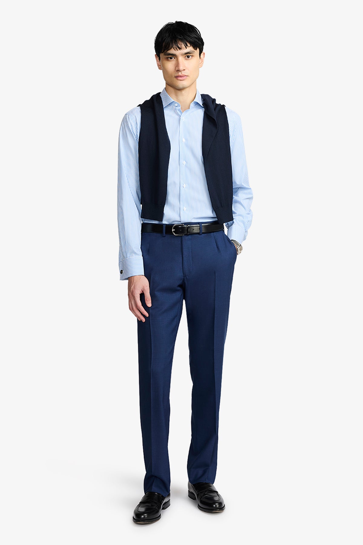 Garret Formal Shirt - Blue Bengal Stripe