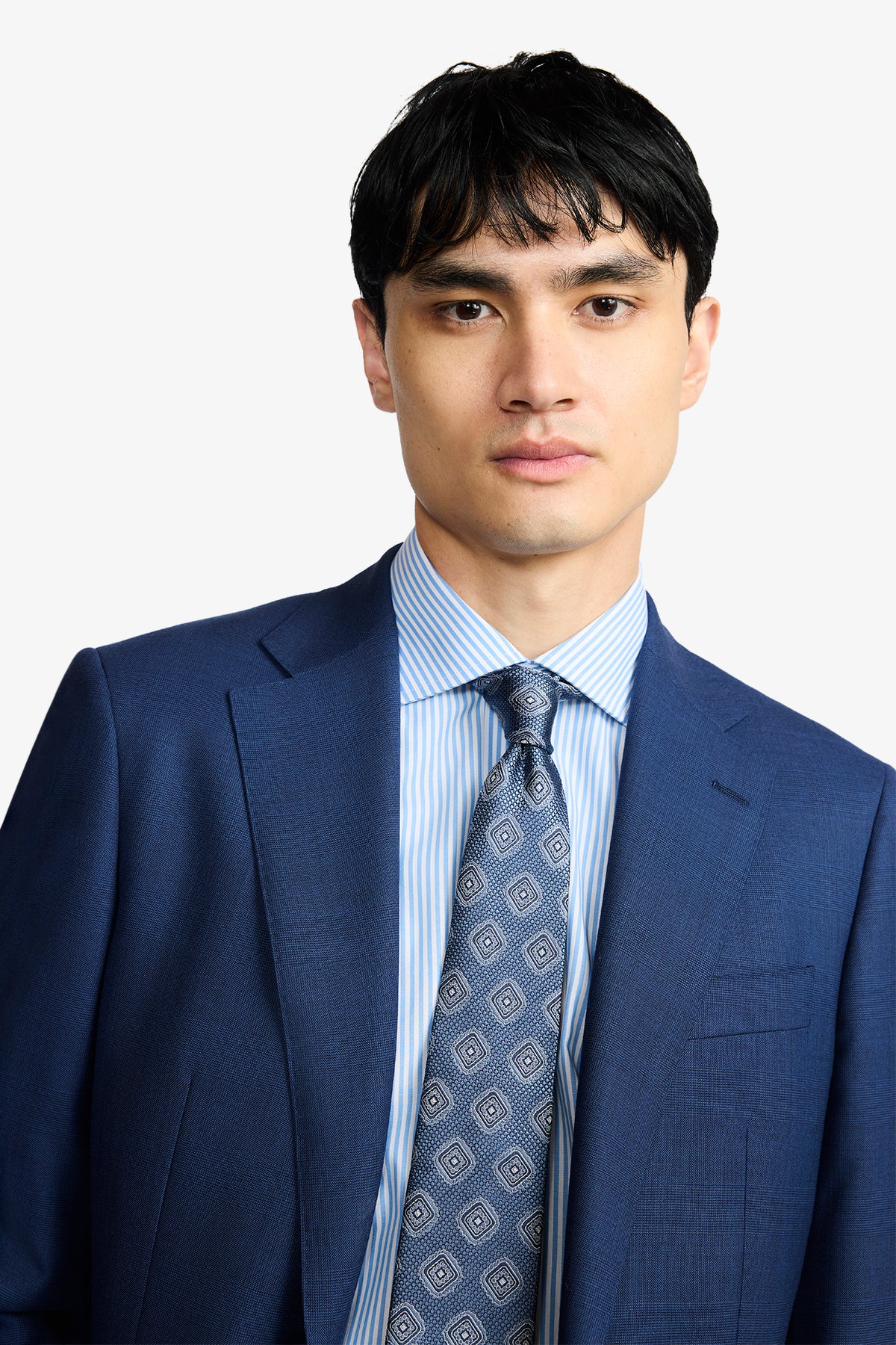Kennedy Suit - Tonal Prince Of Wales Check In Pure Wool, Super 110's