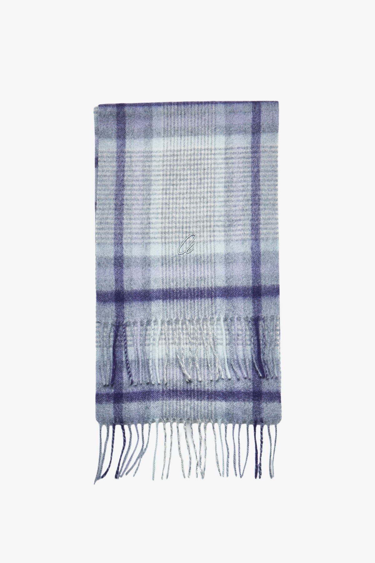 Scarf - Cashmere Purple Check