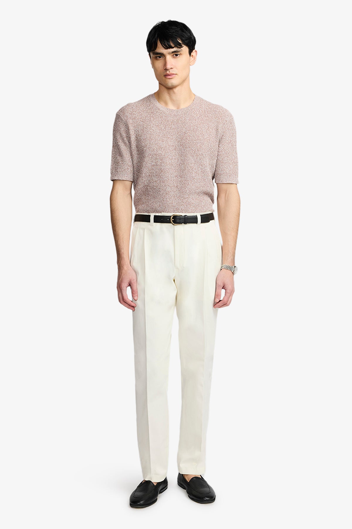 Drift - Dusty Red Crew Neck Knit