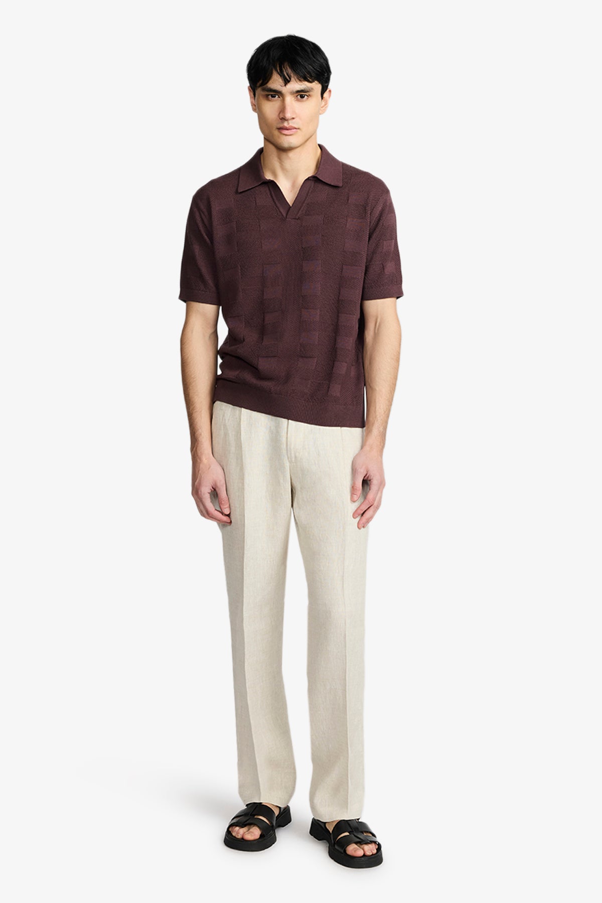 Array - Tobacco Polo In Supima Cotton