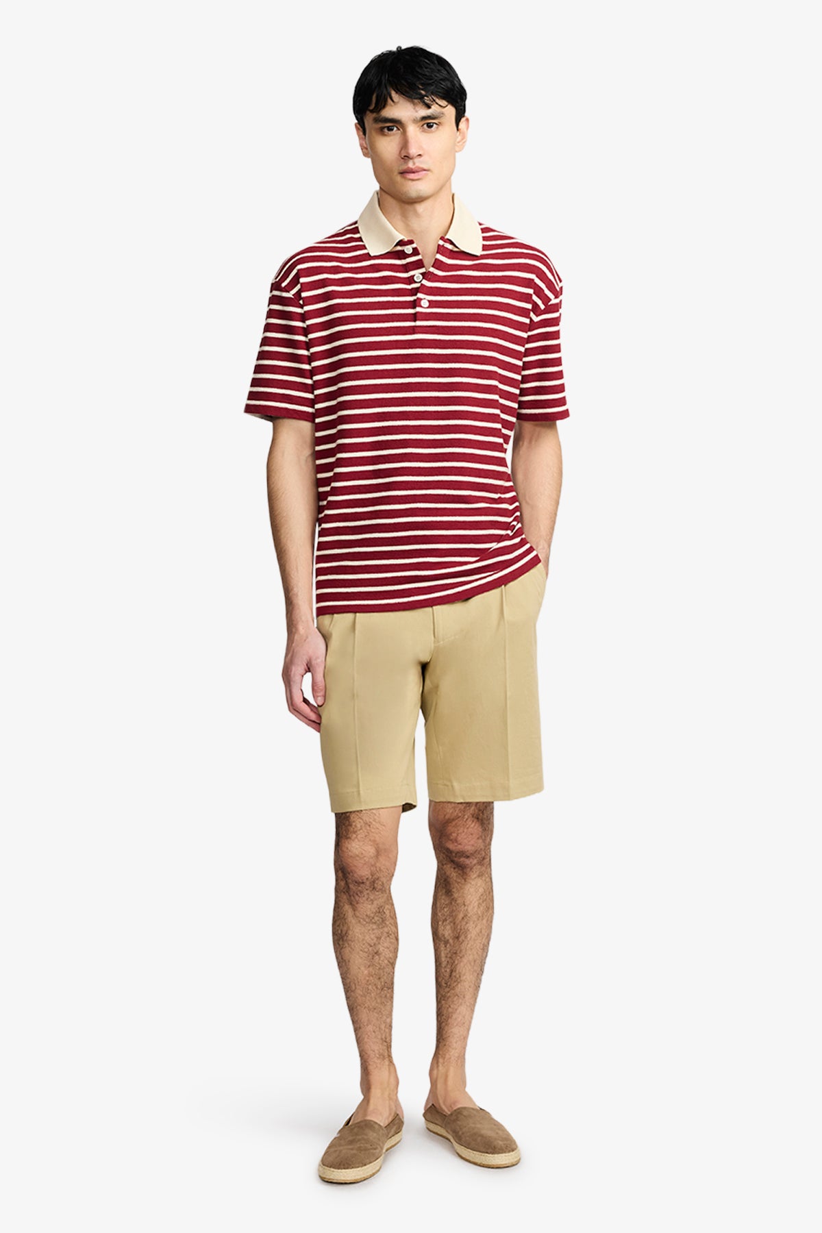 Ravello - Burgundy/Cream Polo