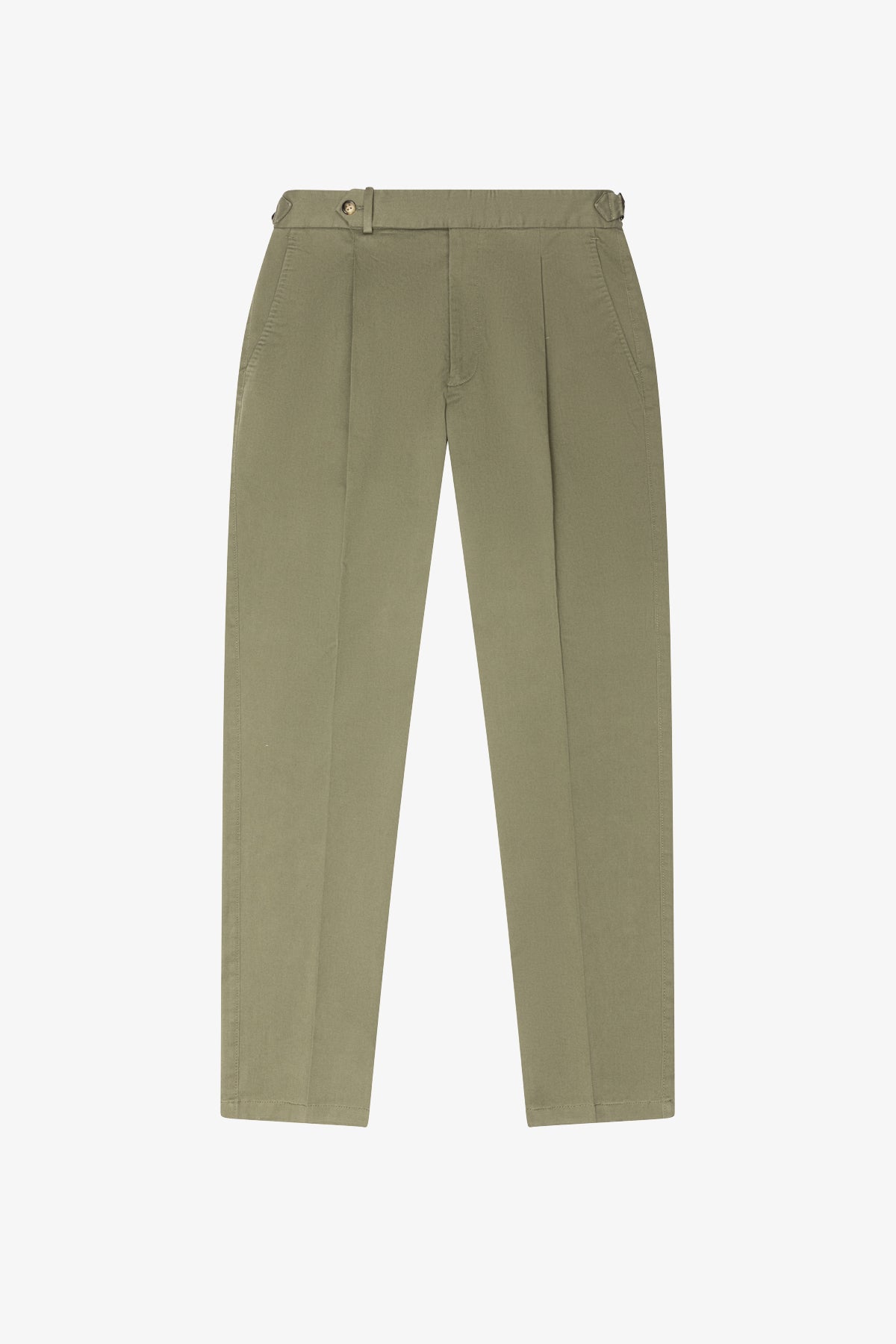 Hudson Pants - Cotton/Elastane In Olive Twill Soft Finish