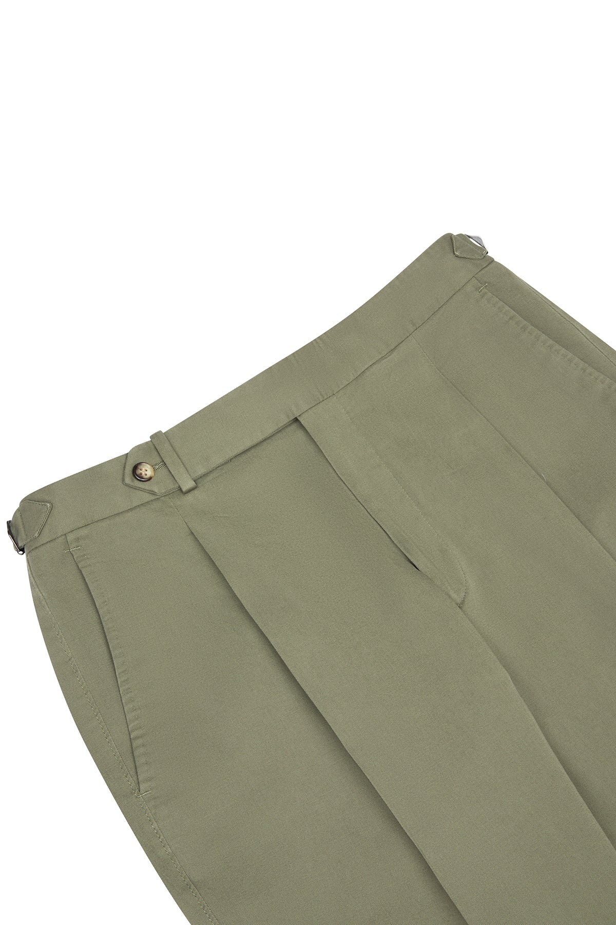 Hudson Pants - Cotton/Elastane In Olive Twill Soft Finish