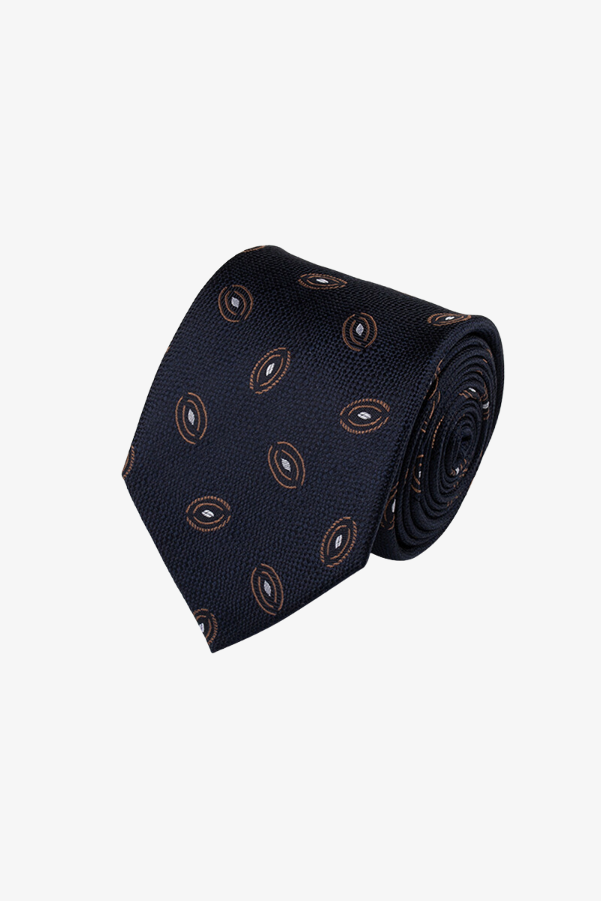 Tie - Silk in navy open shell