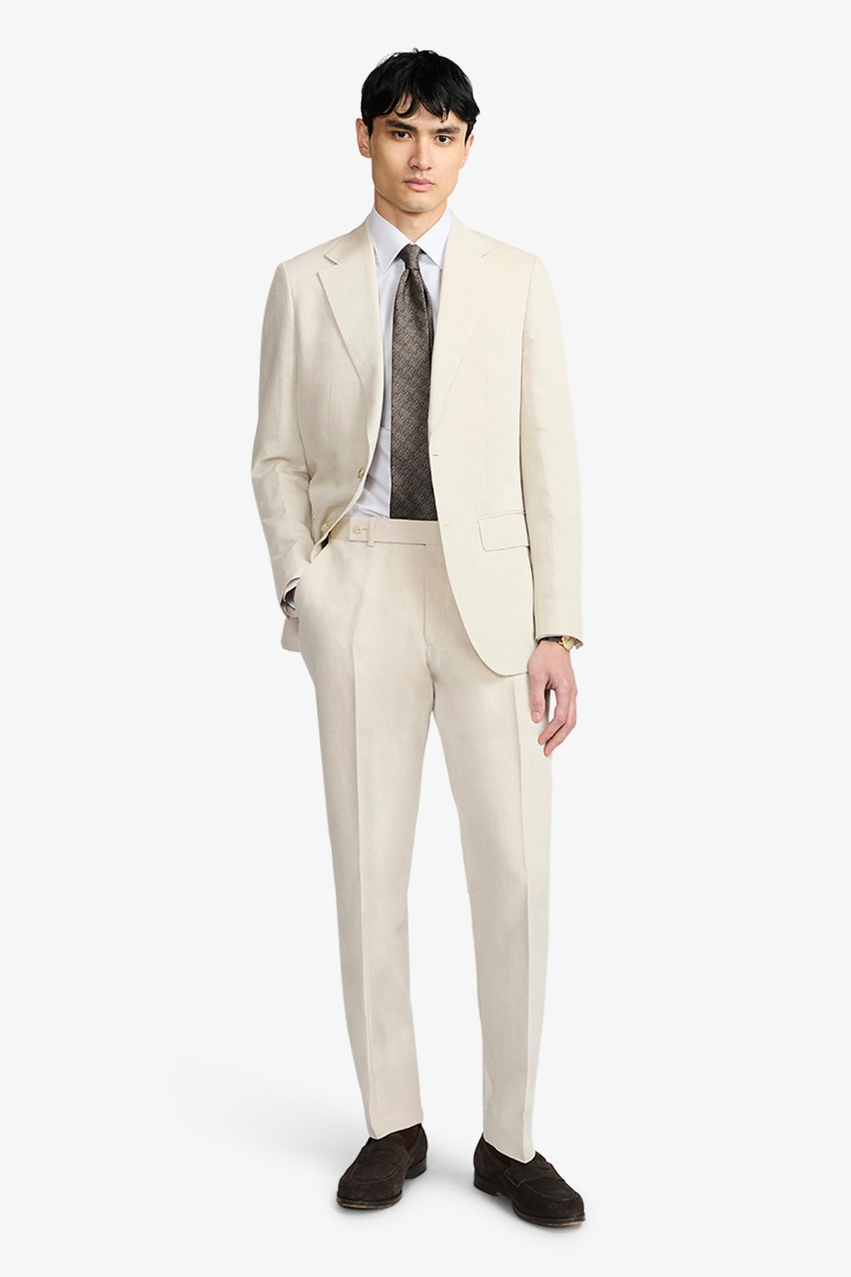 Stokes Suit - Fine Twill In Cotton/Linen