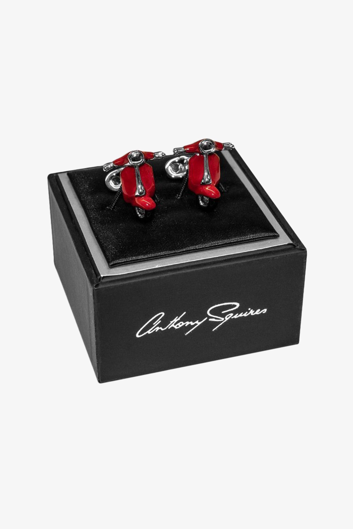 Cufflinks - Red Vespa