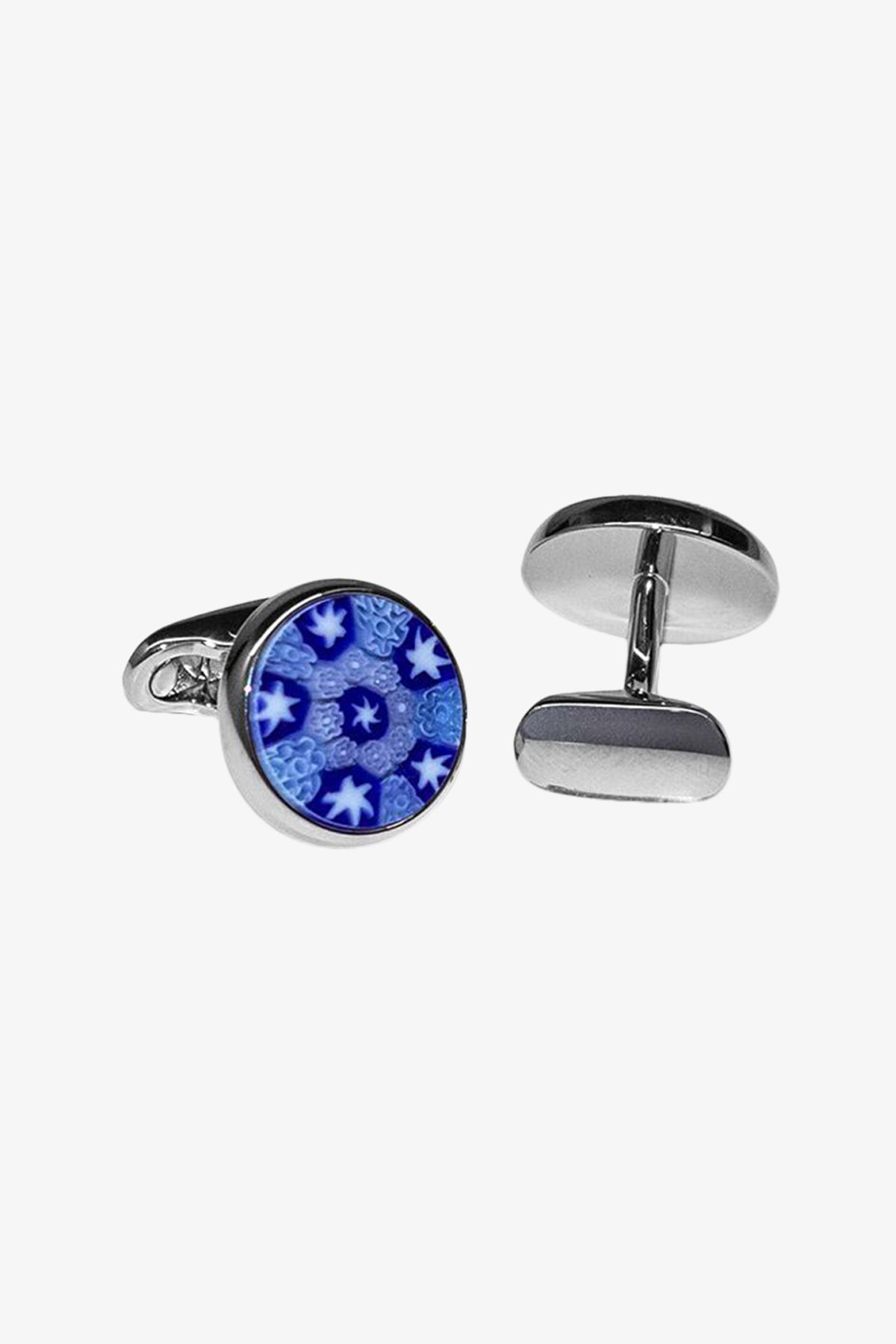 Cufflinks - Blue Murano Glass