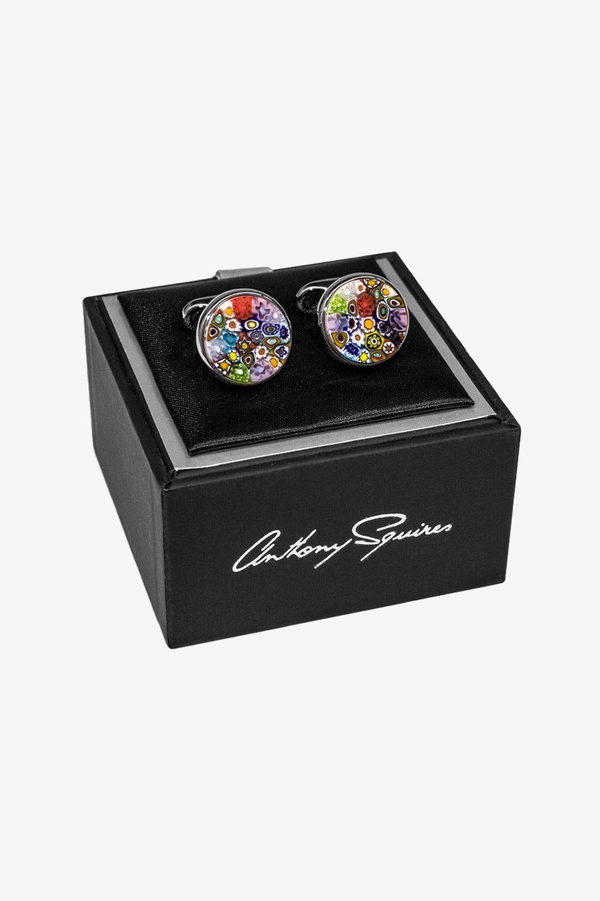 Cufflinks - Multicolour Murano Glass