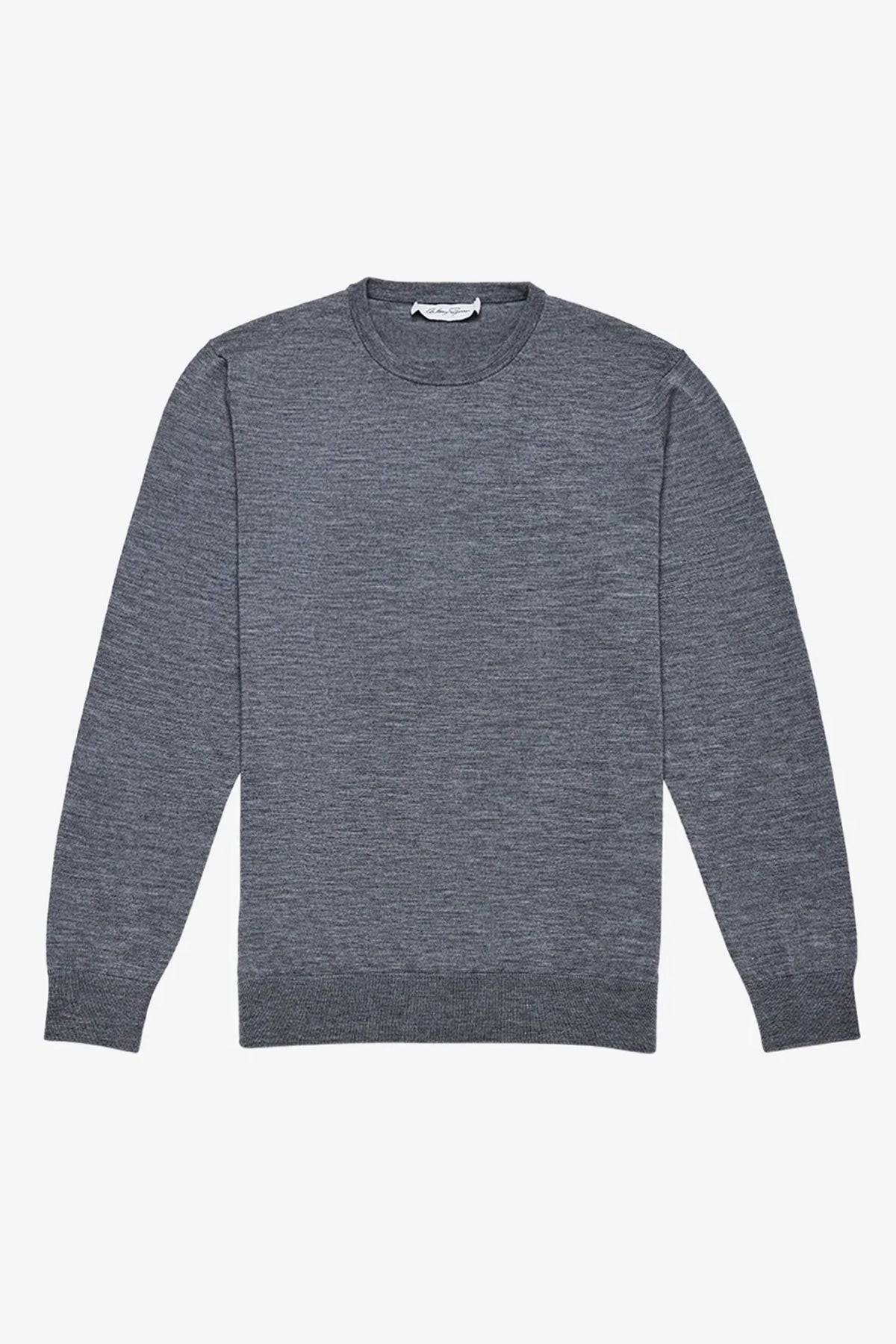 Oscar - Mid Grey Crewneck Knit