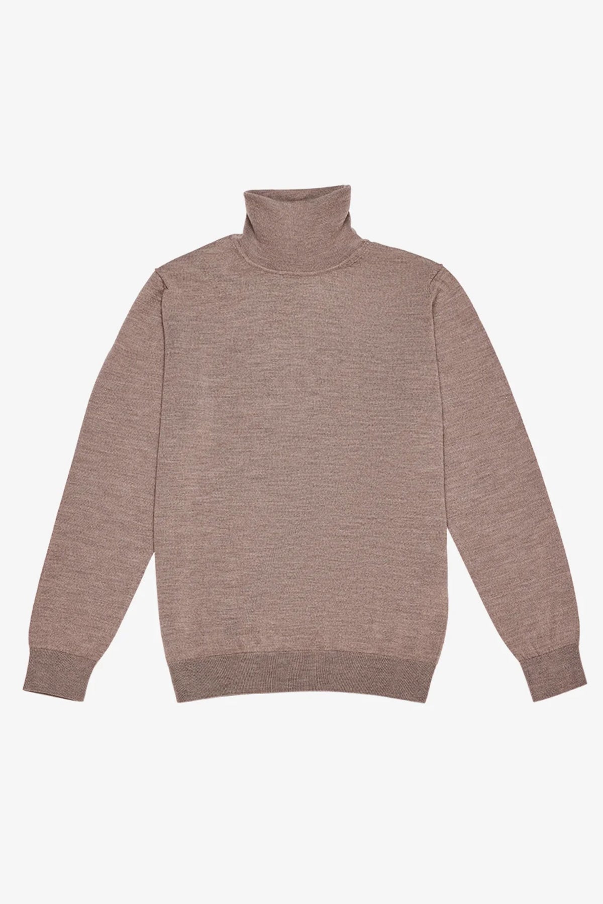 Kurt - Beige Roll-neck Knitwear