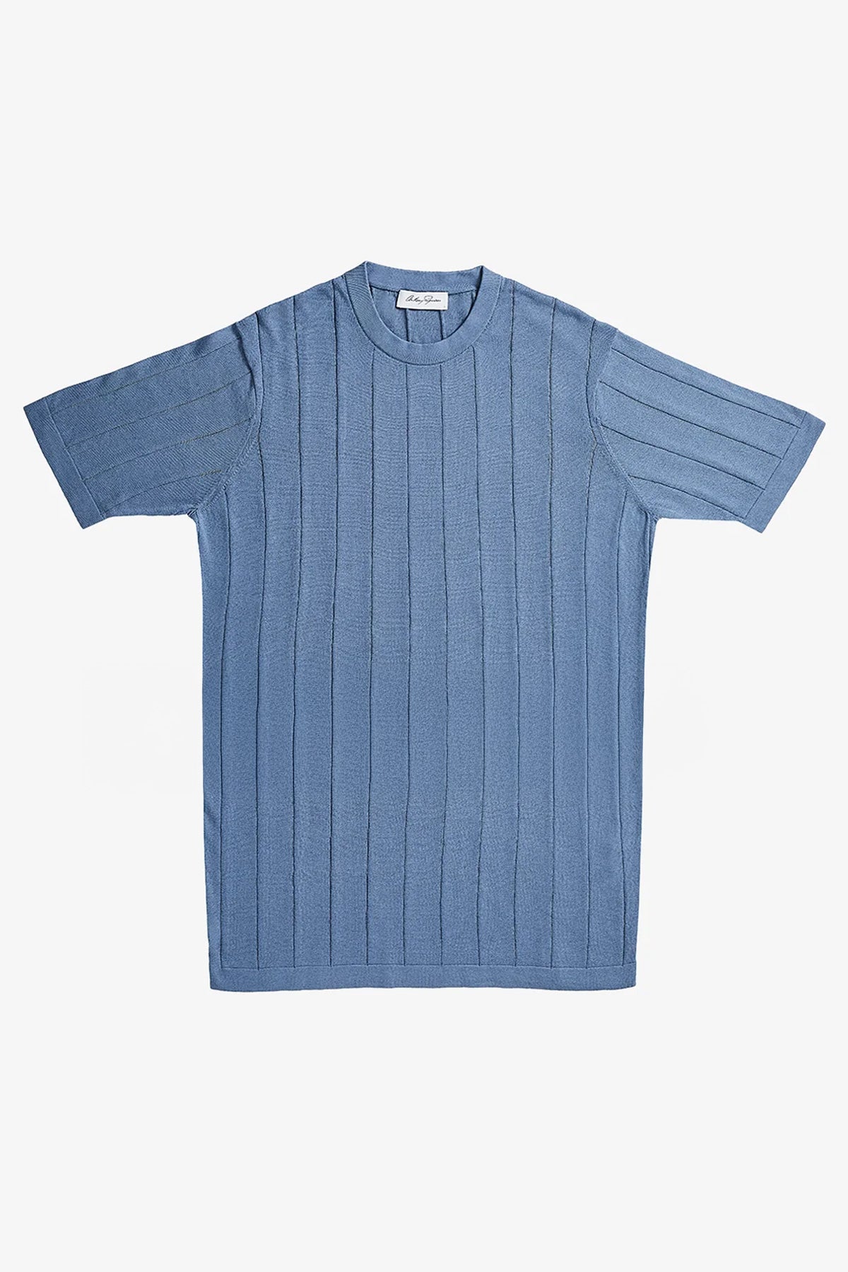 Aviation Knitted Tee - Light Blue