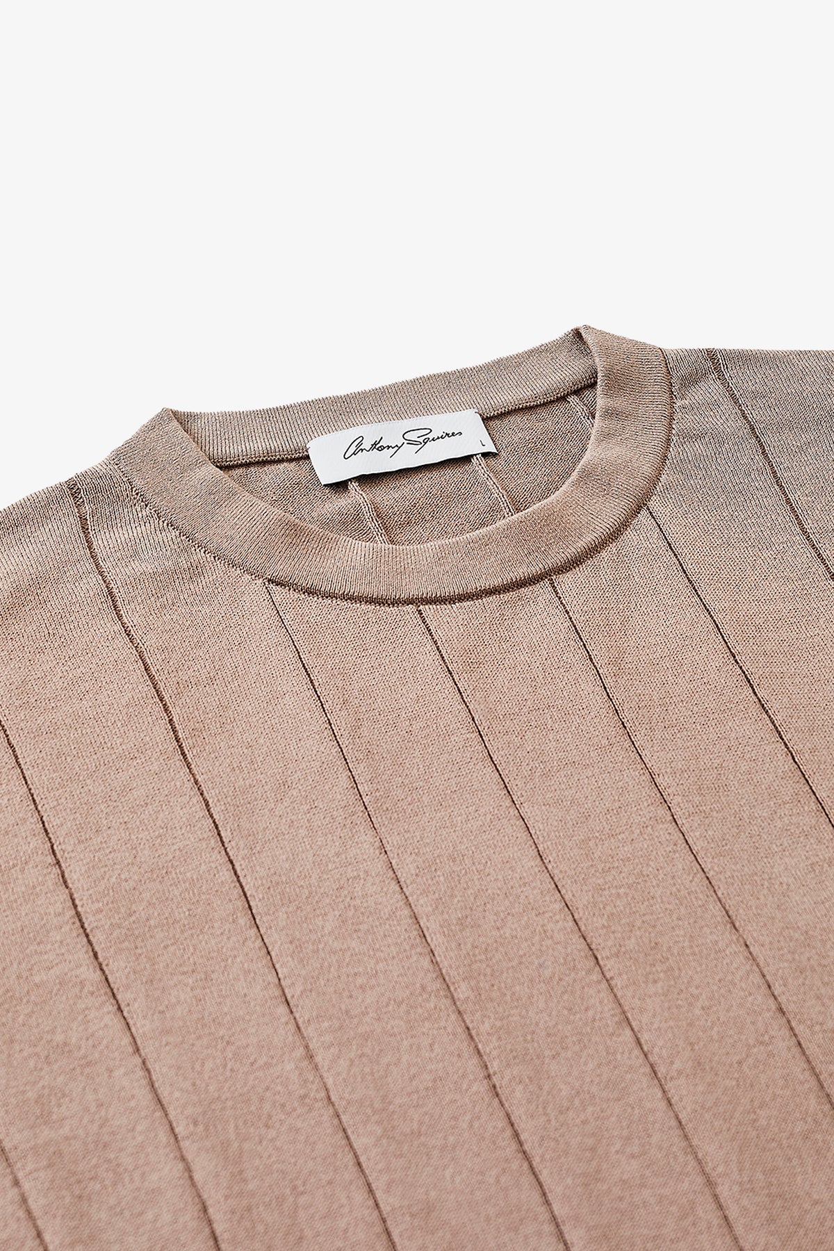 Aviation Knitted Tee - Taupe