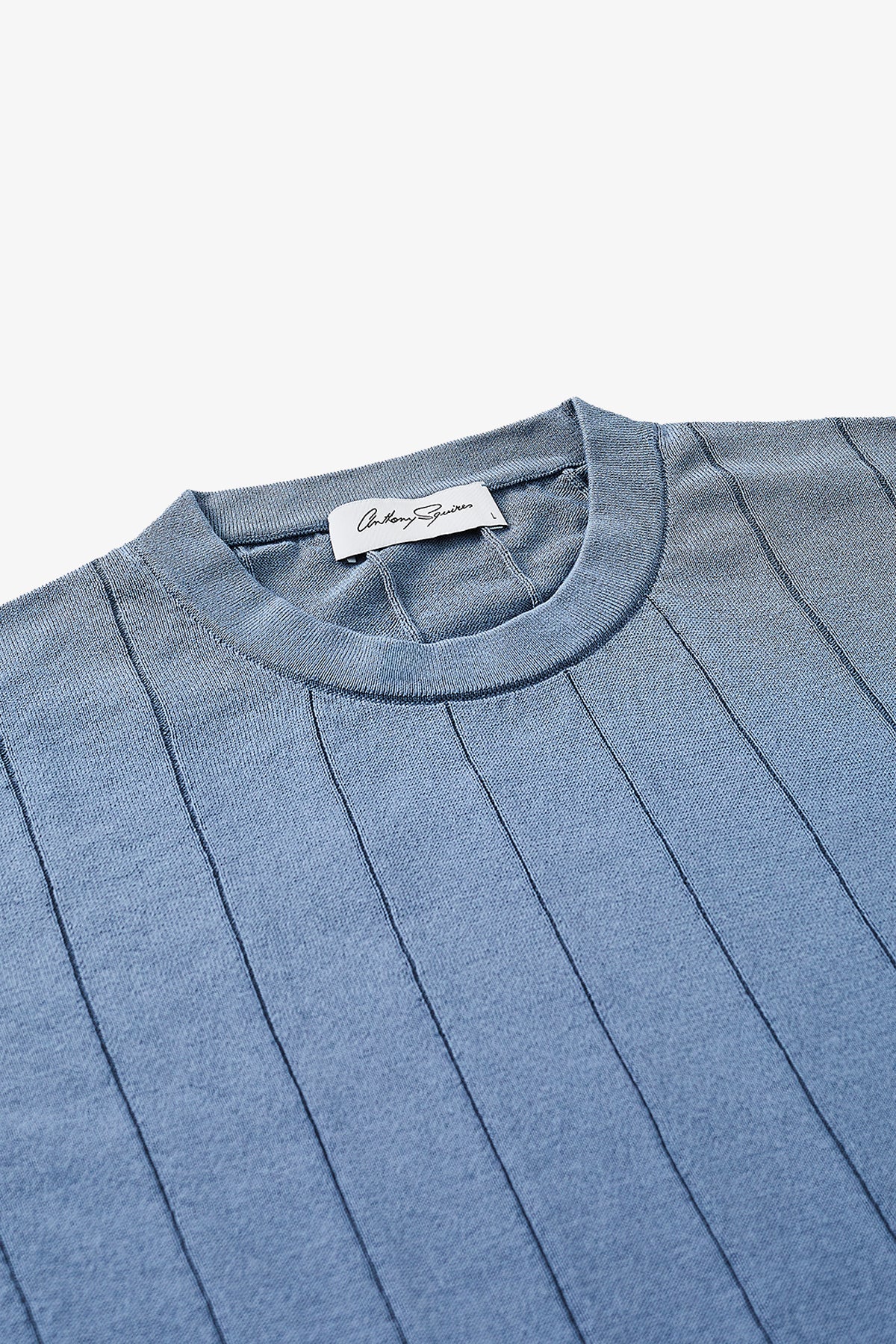 Aviation Knitted Tee - Light Blue