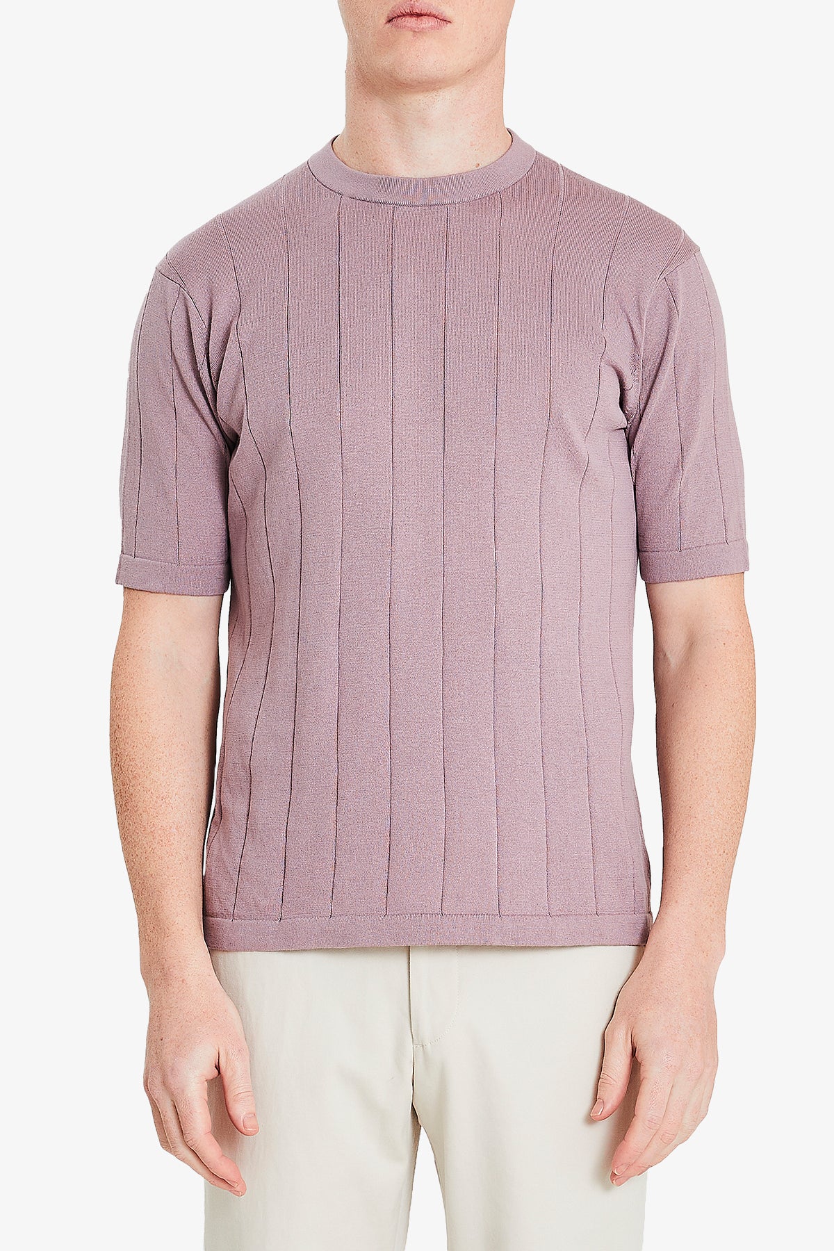 Aviation Knitted Tee - Purple