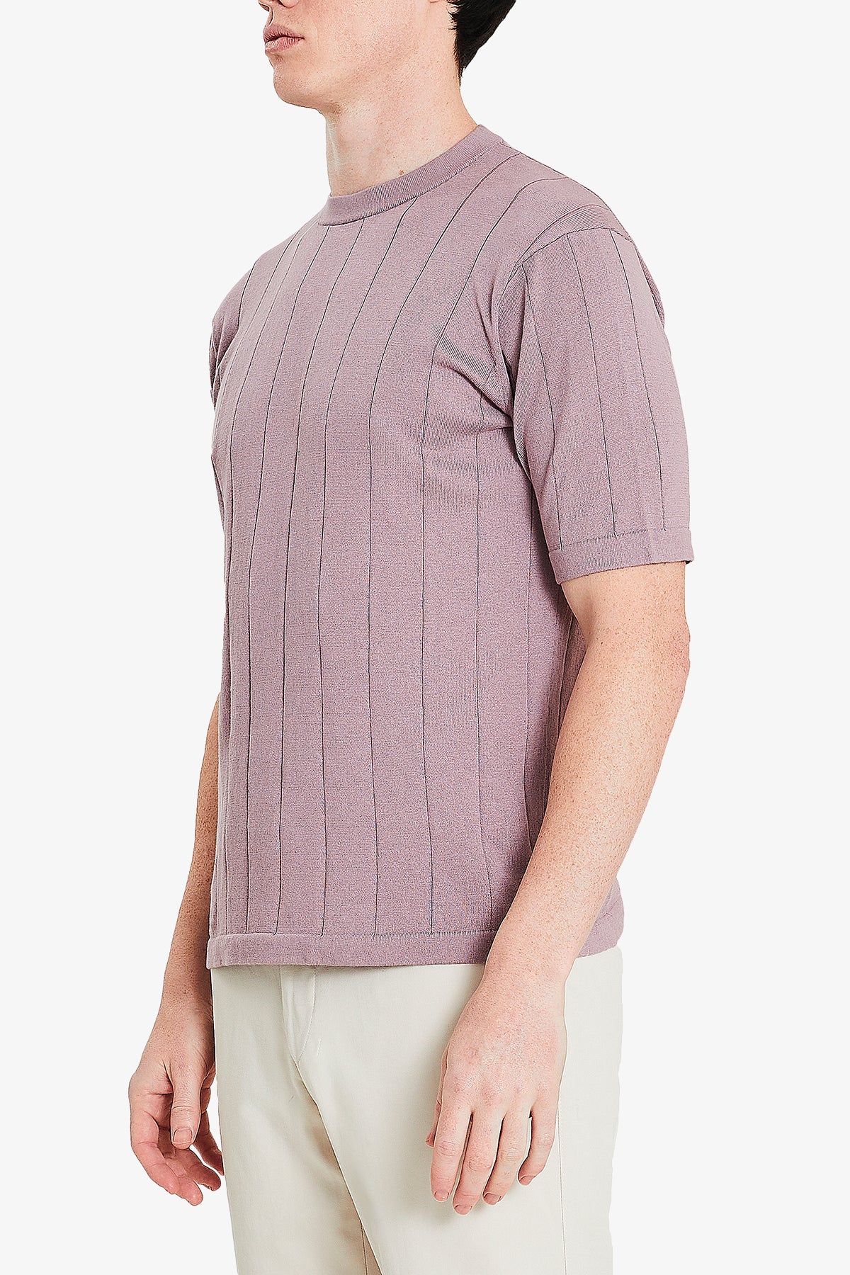 Aviation Knitted Tee - Purple