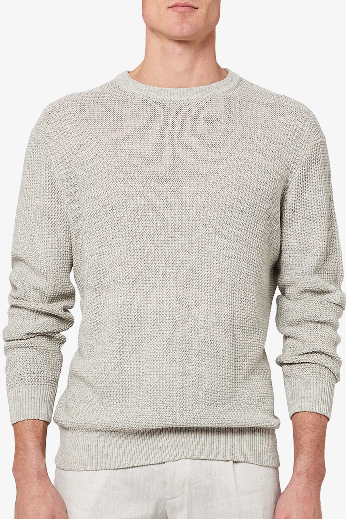 Clive - Light Grey Knitwear