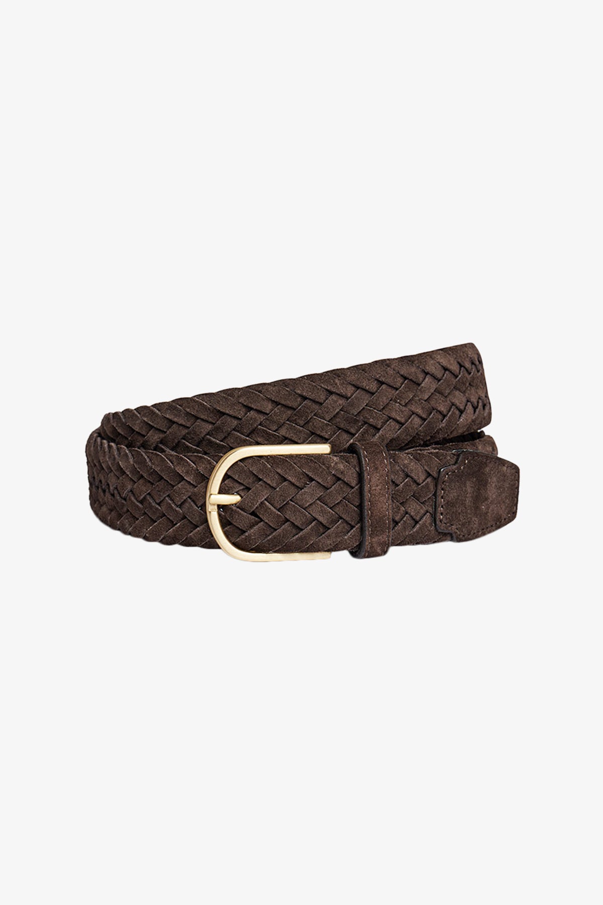 Braided suede - Brown Belt