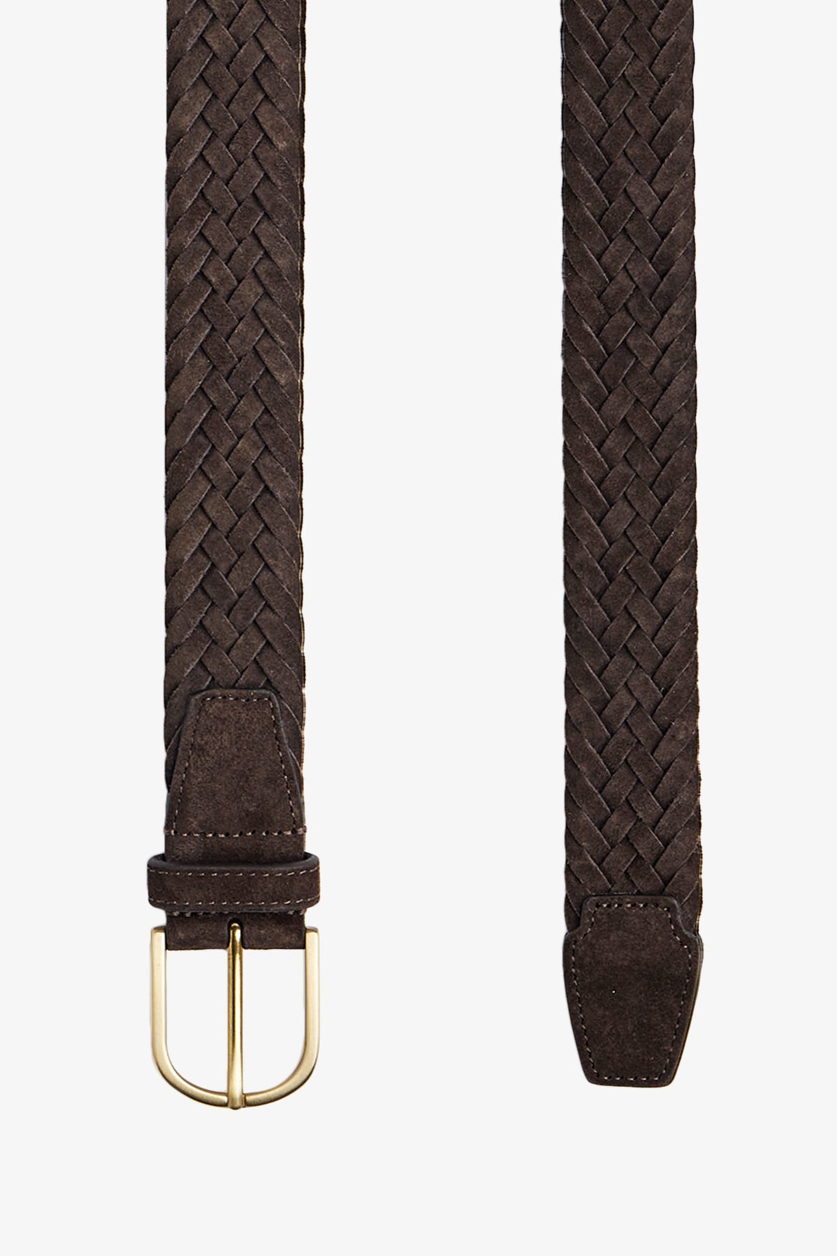 Braided suede - Brown Belt