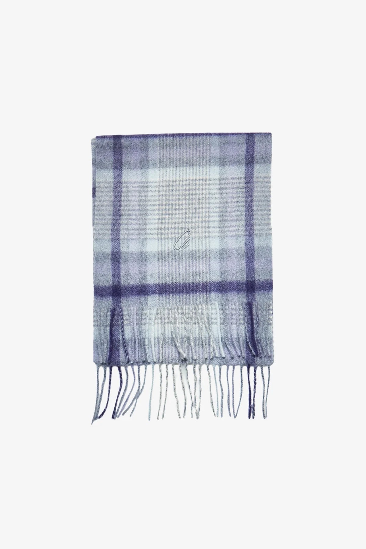 Scarf - Cashmere Purple Check