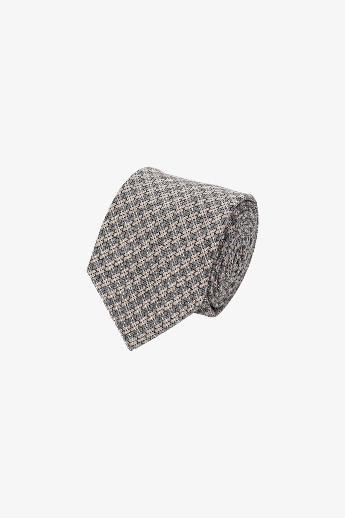 Tie - Silk micro green design