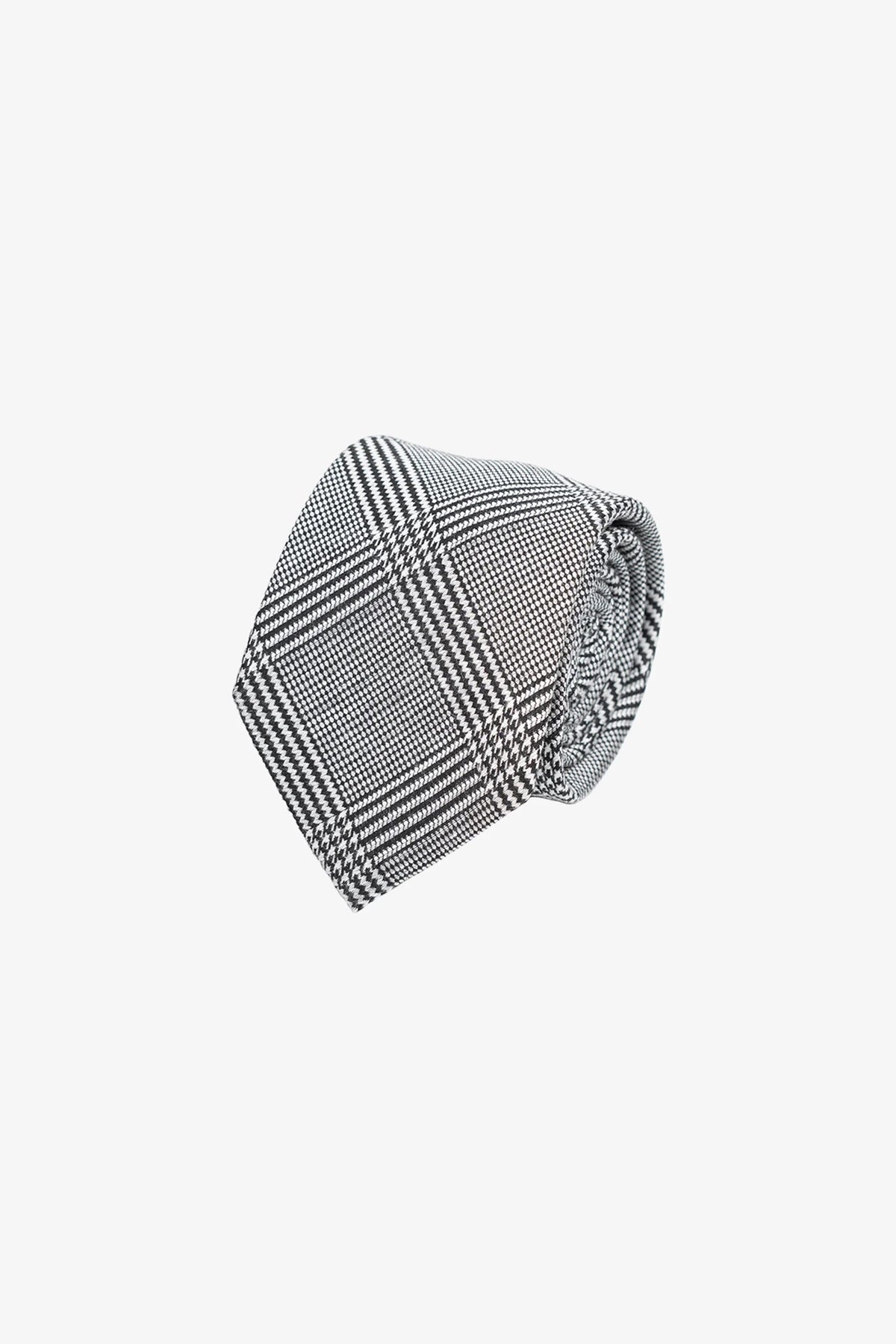 Tie - Silk black checks