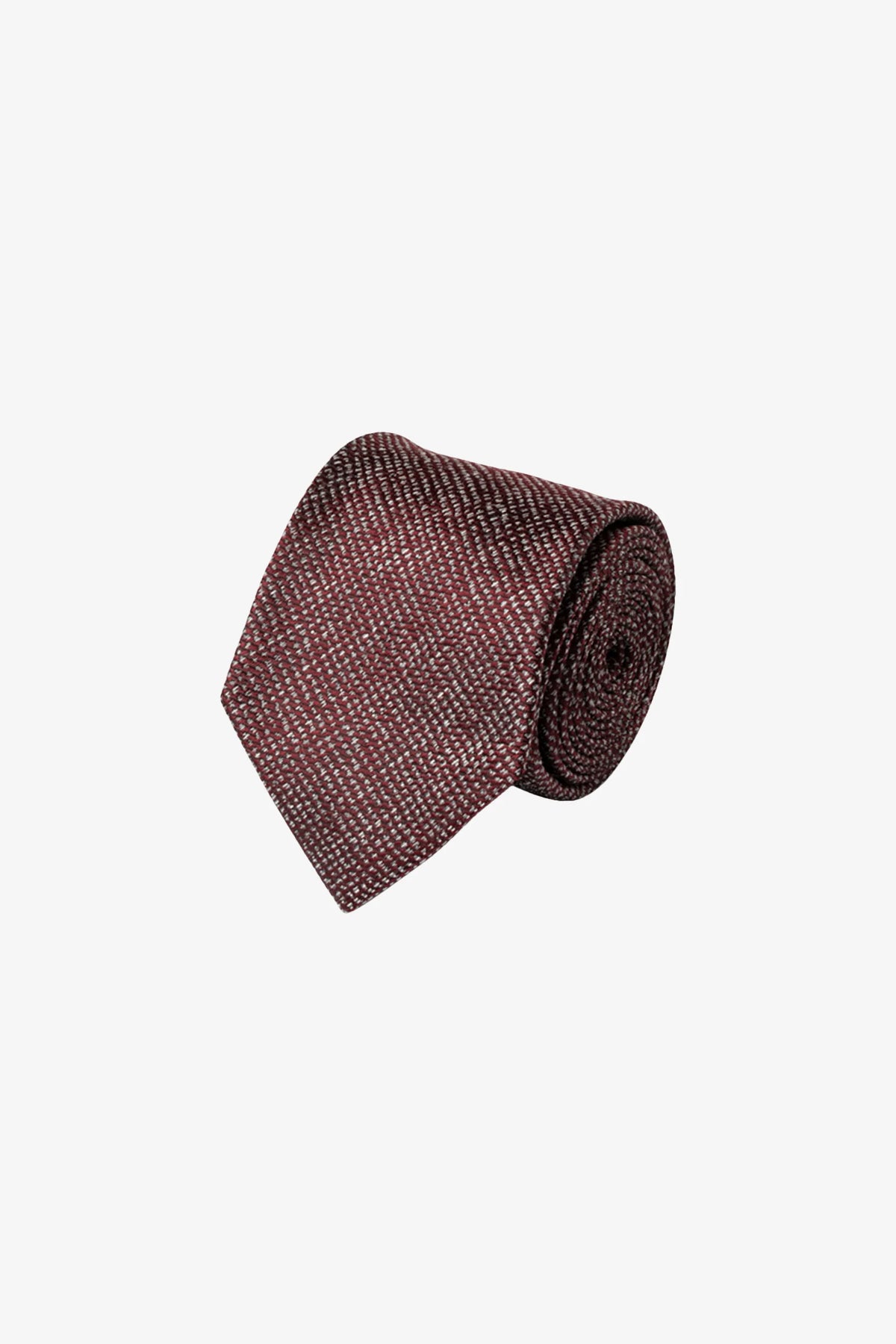 Tie - Silk red melange