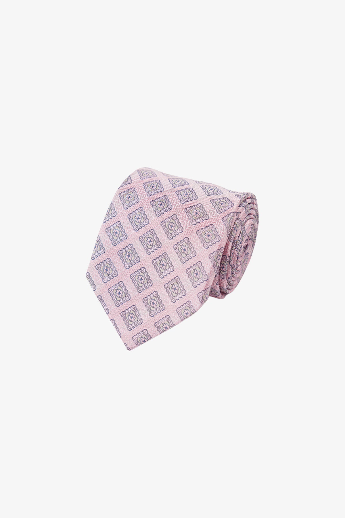 Tie - Silk Pink Pattern