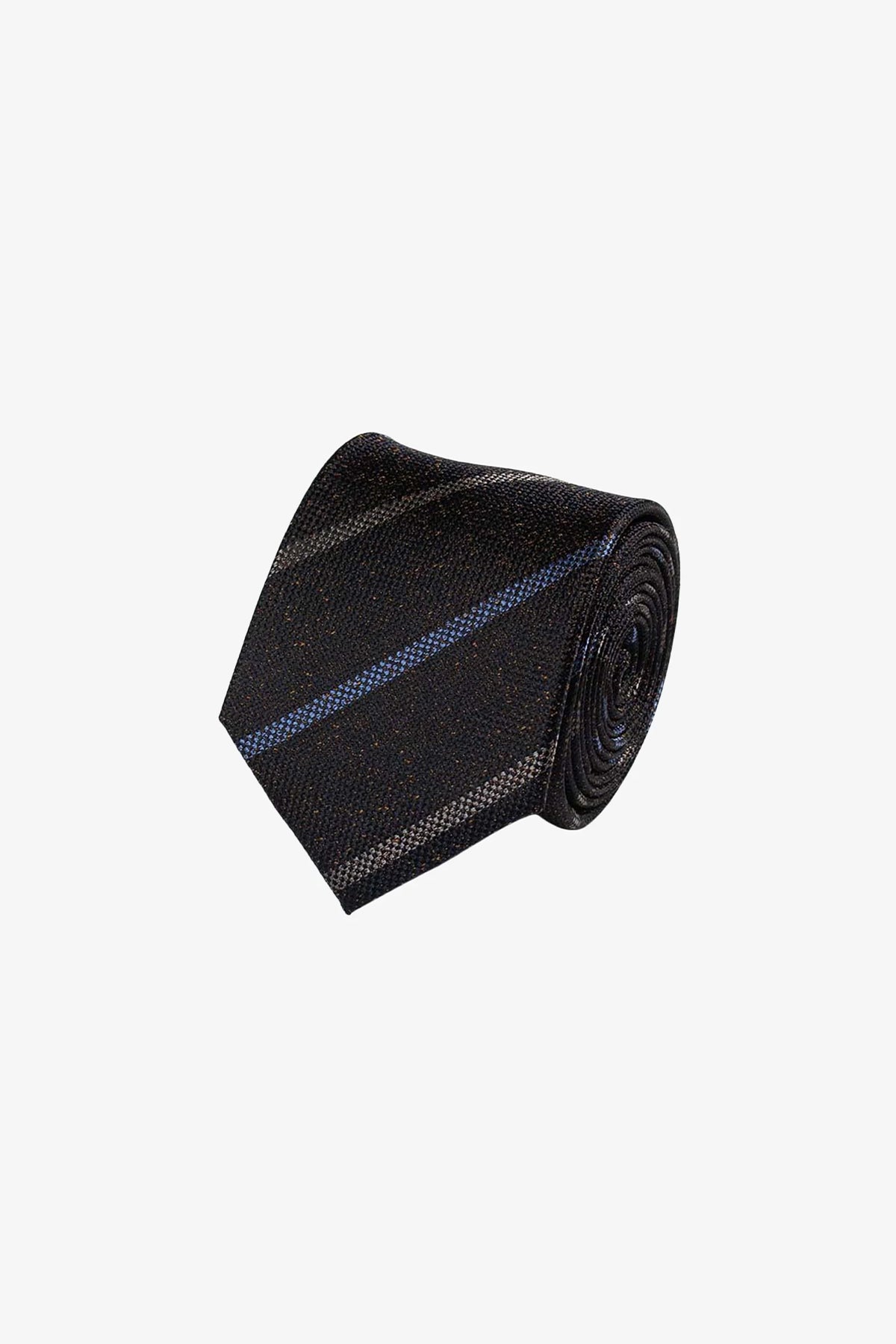 Tie - Silk black with stripes