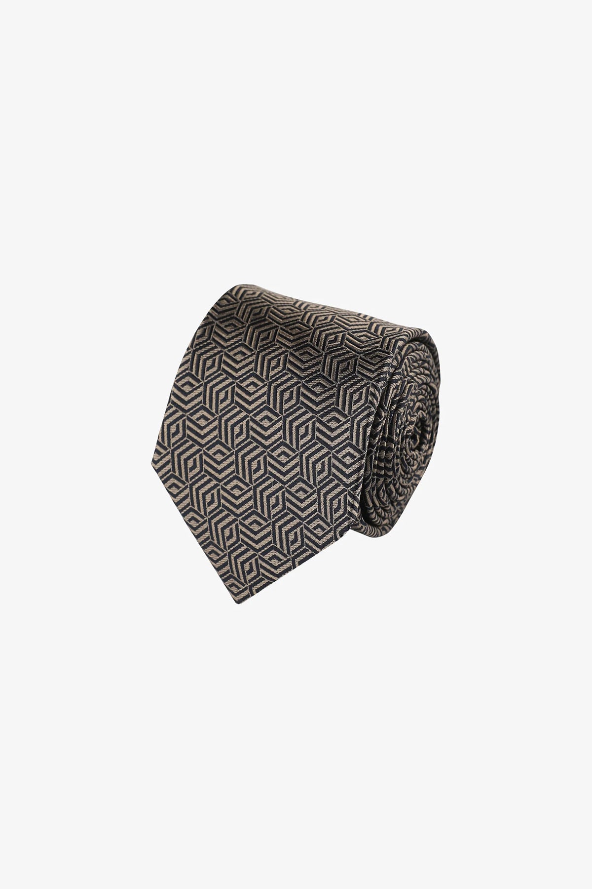 Tie - Gold and black design