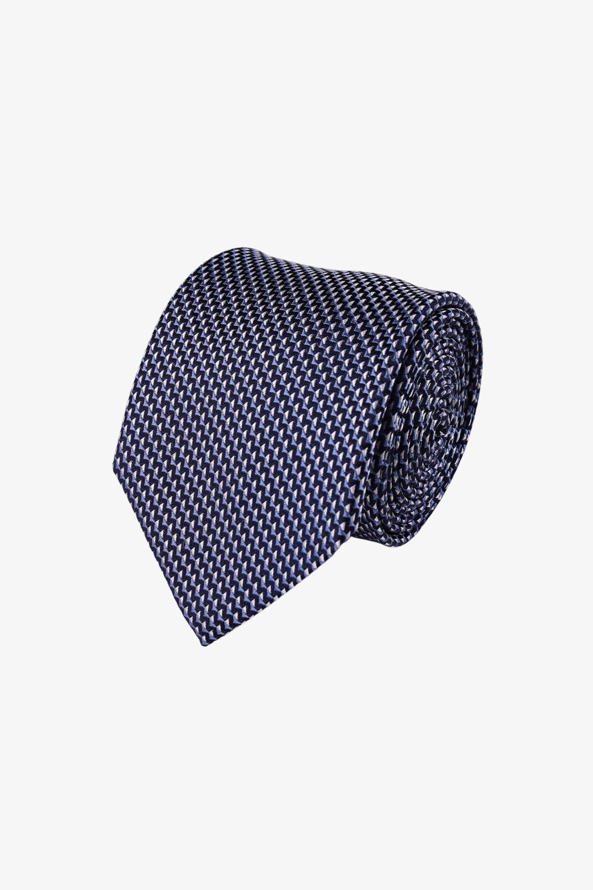 Tie - Silk Navy Pattern