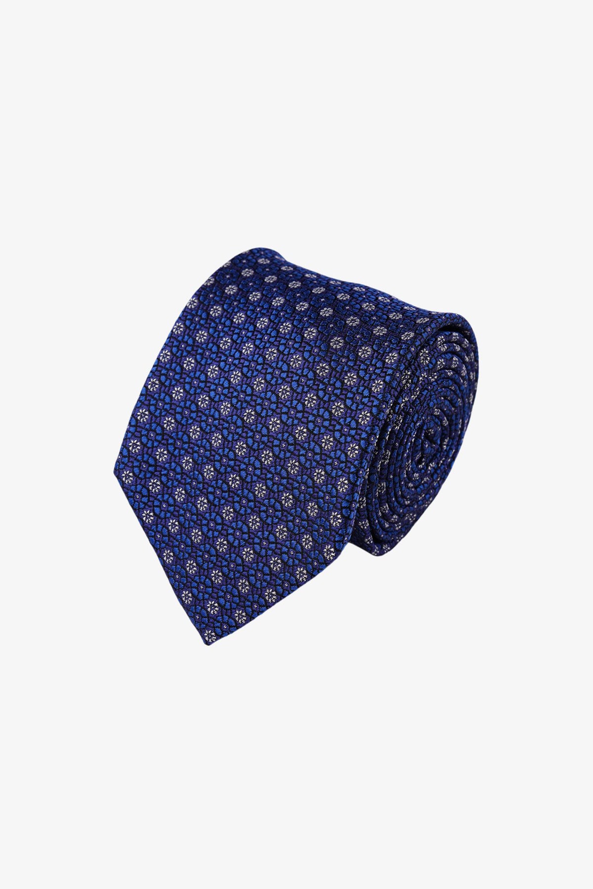 Tie - Silk Navy/Blue Floral
