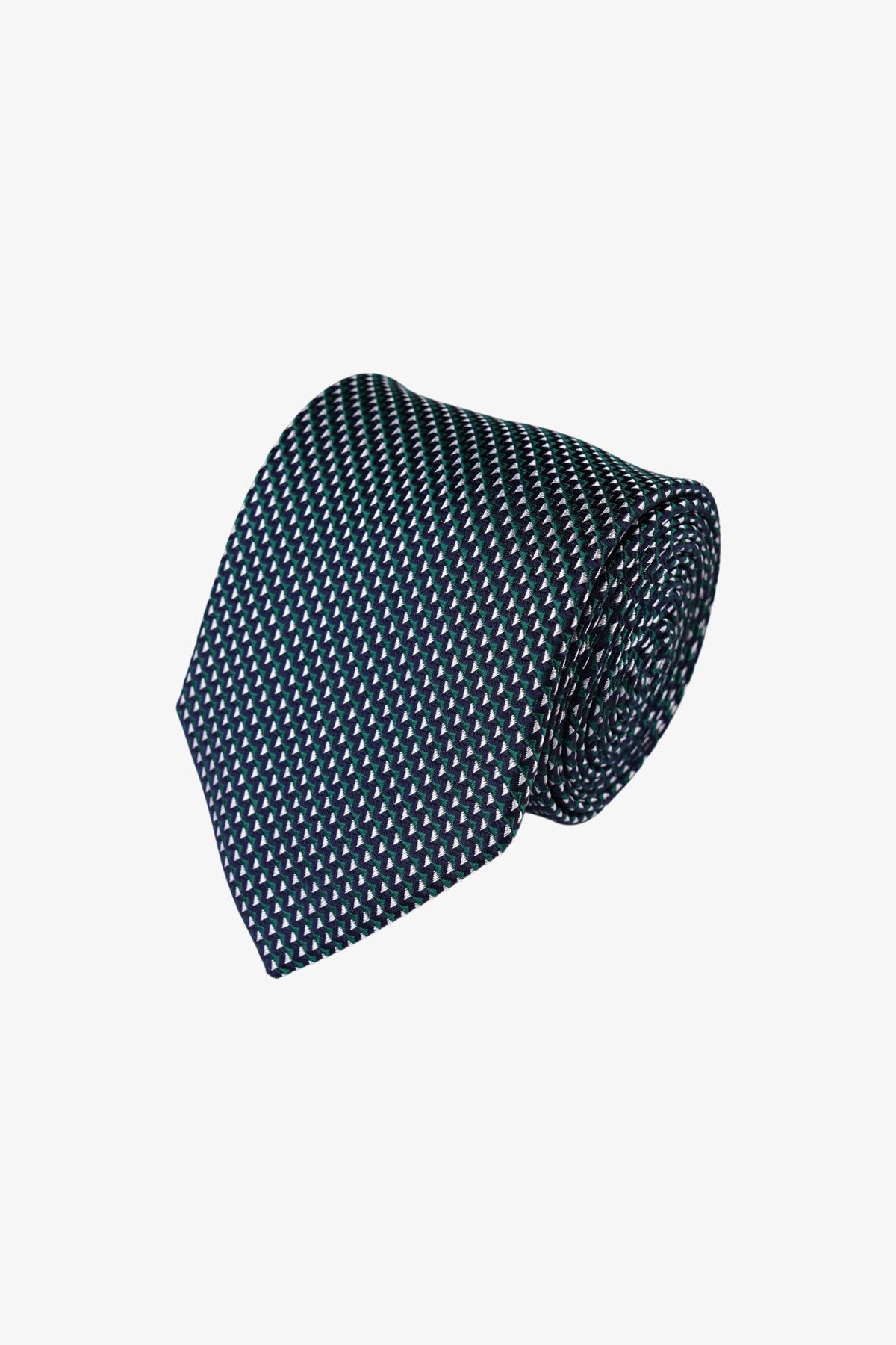 Tie - Silk Green Pattern