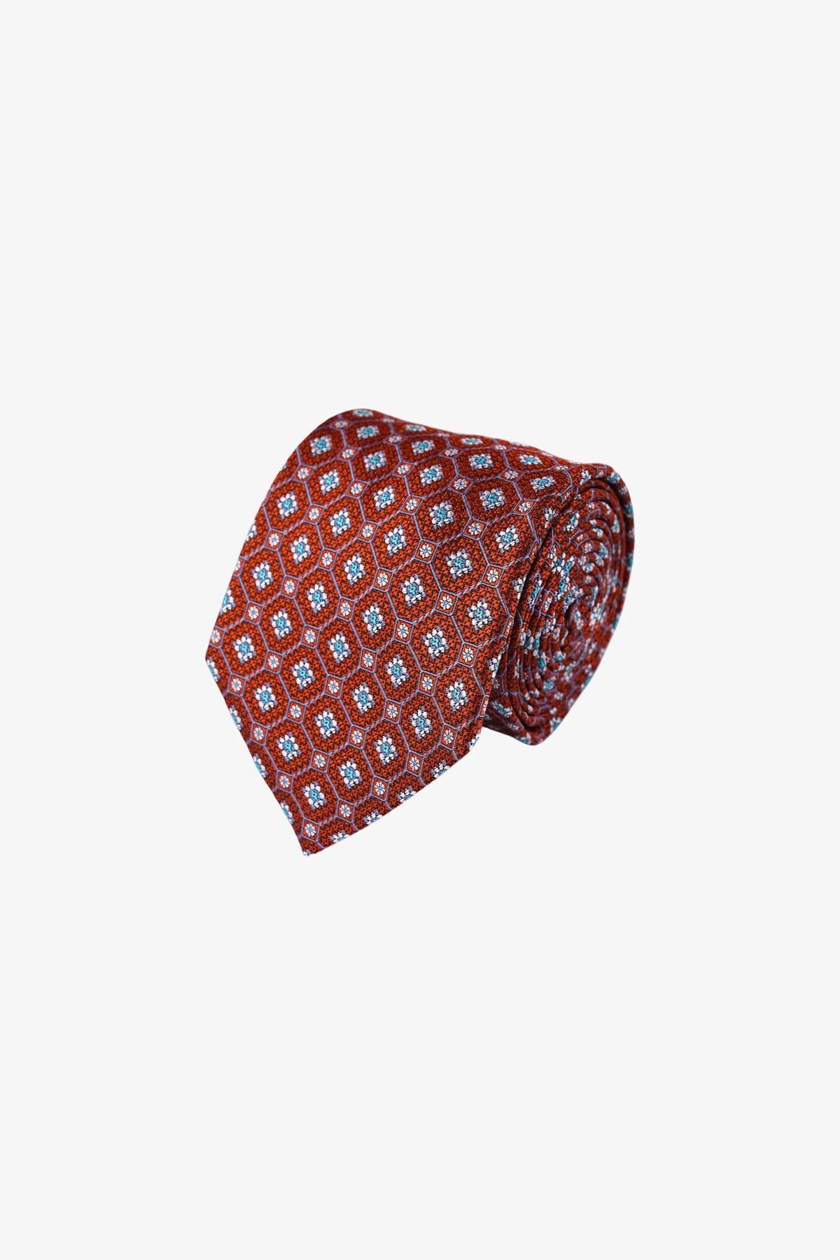 Tie - Silk Red Pattern