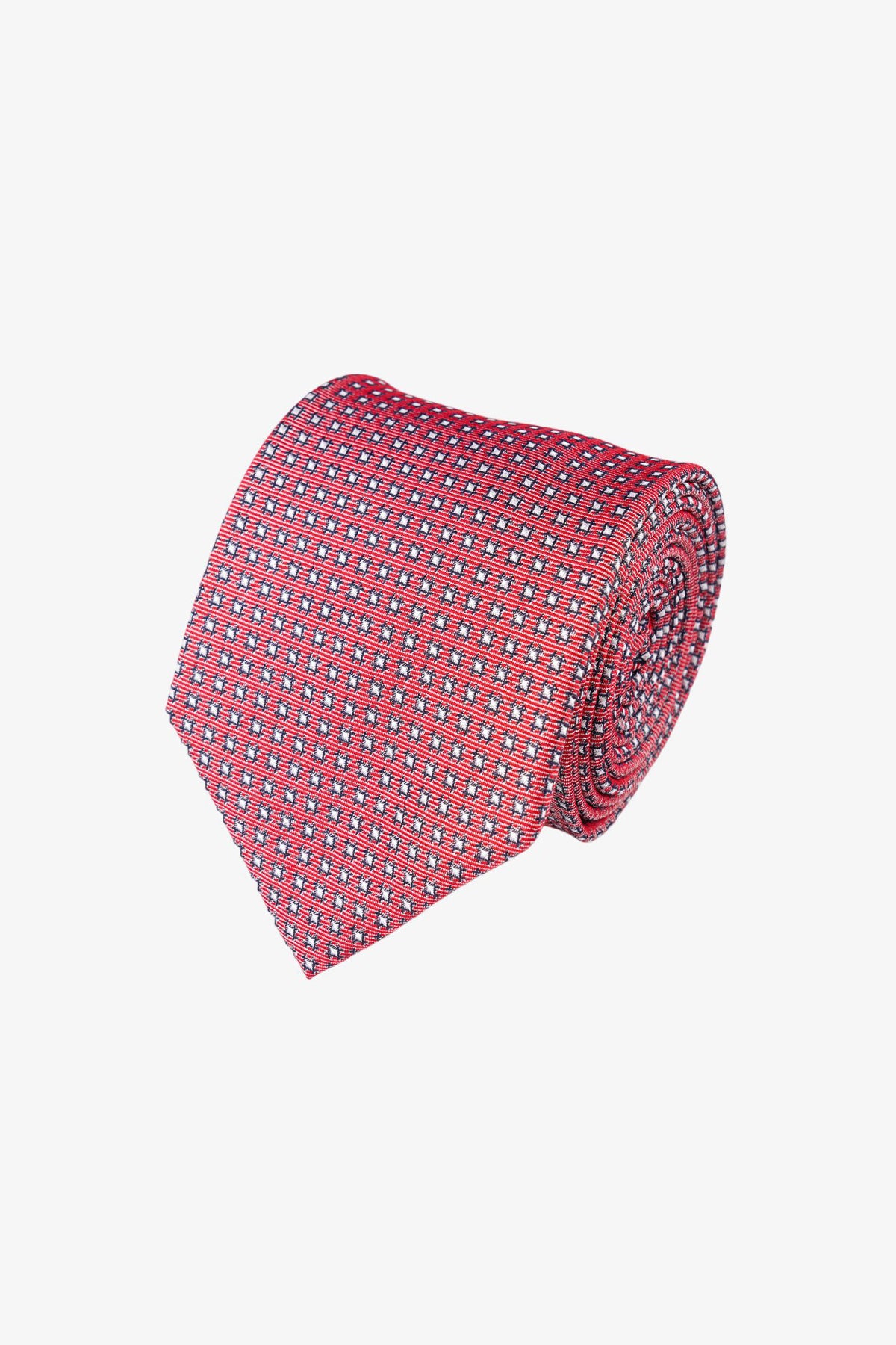 Tie - Silk Red Pattern