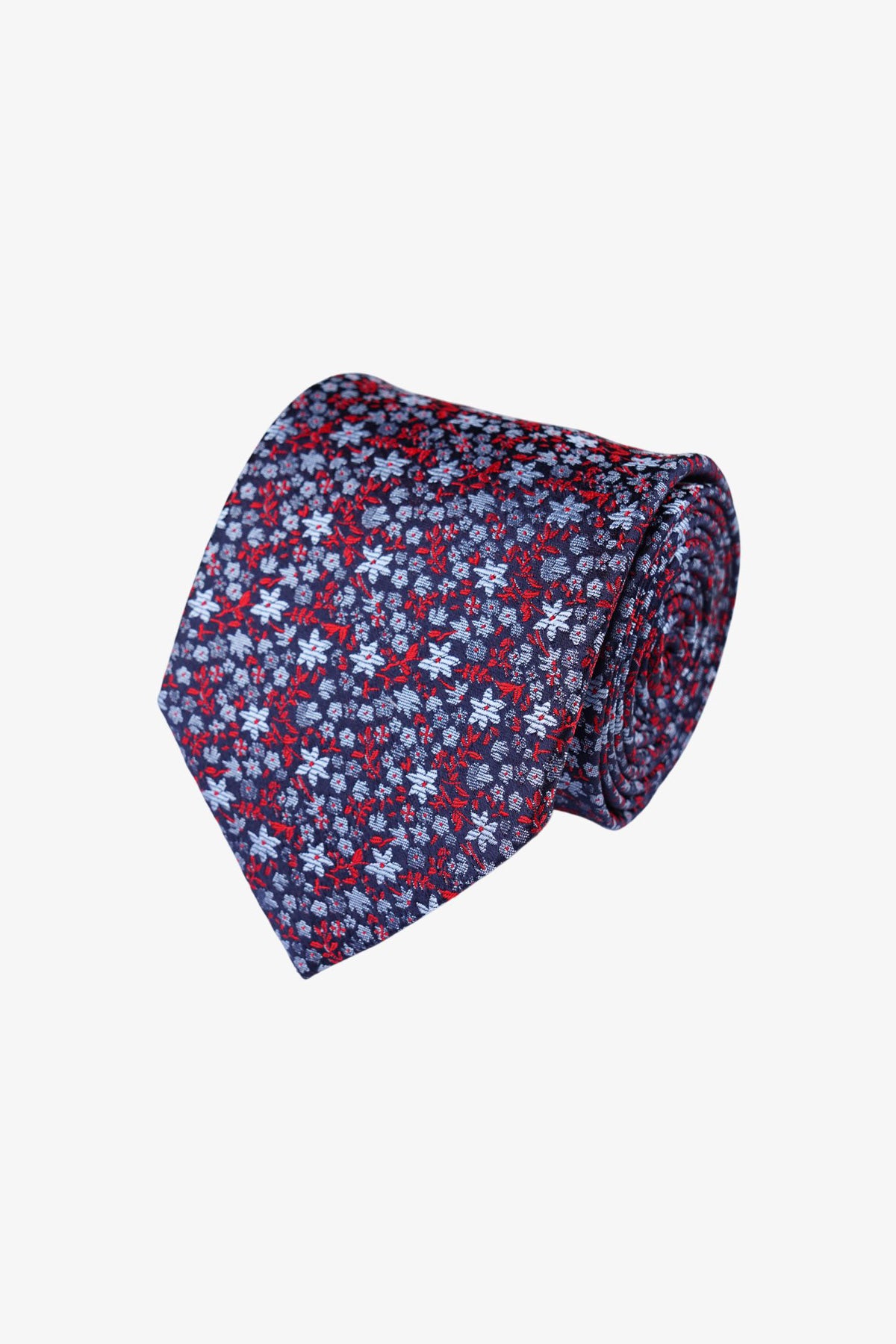 Tie - Silk Navy/Blue Floral