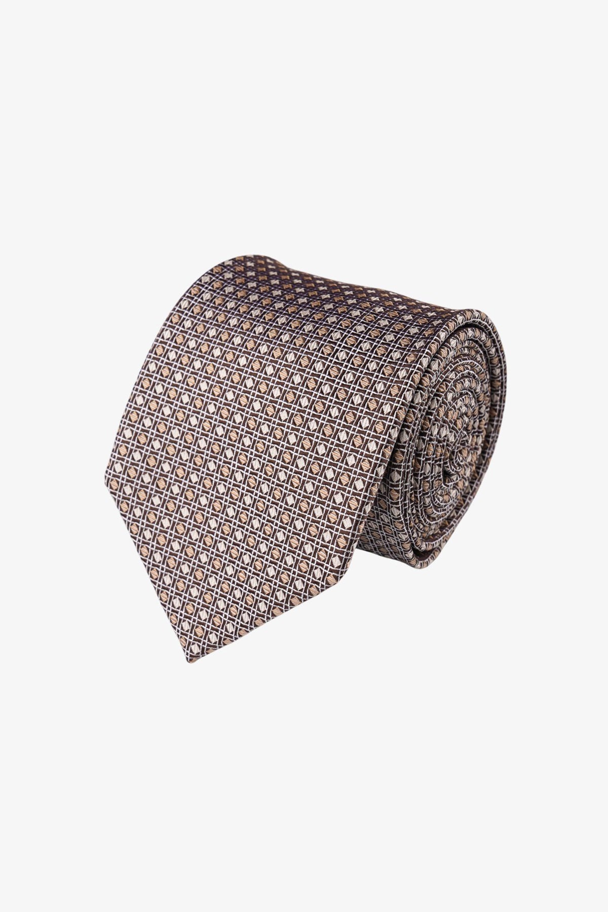 Tie - Silk Silver Pattern
