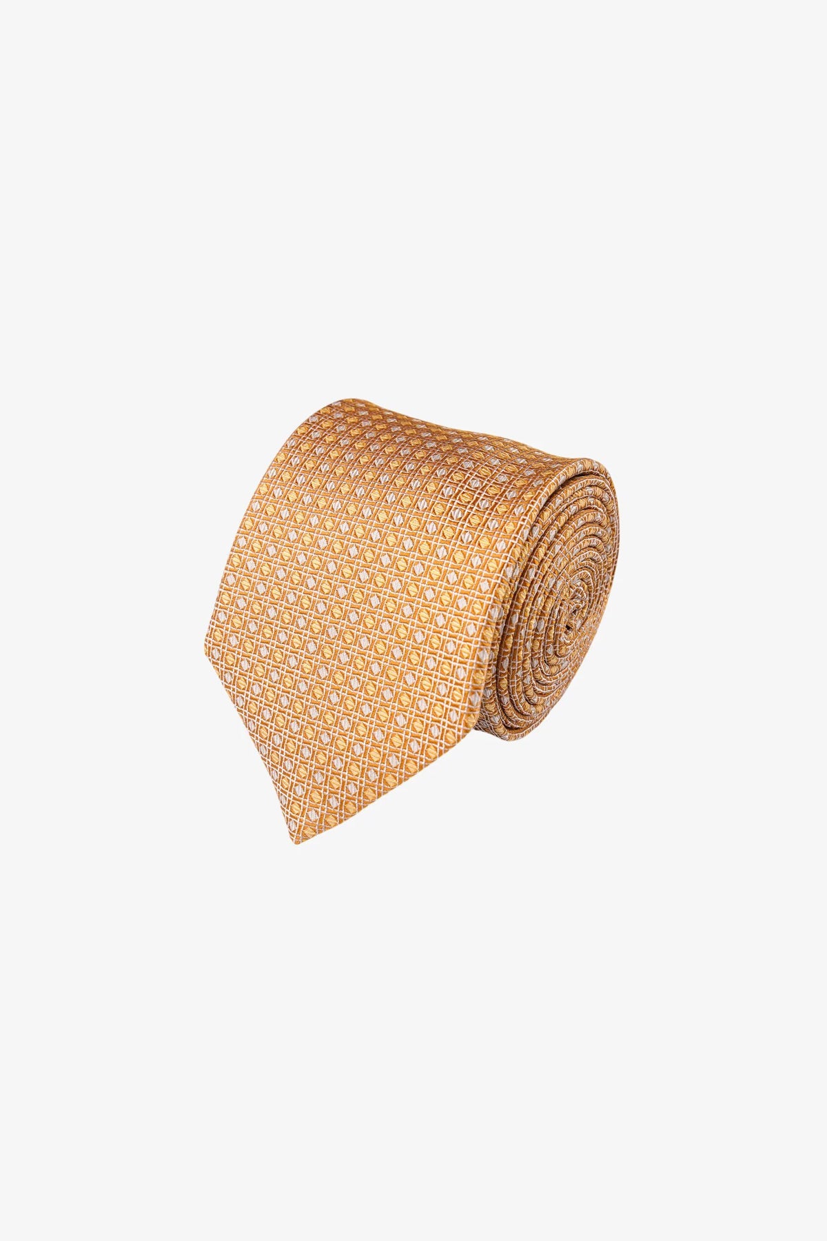 Tie - Silk Gold Pattern