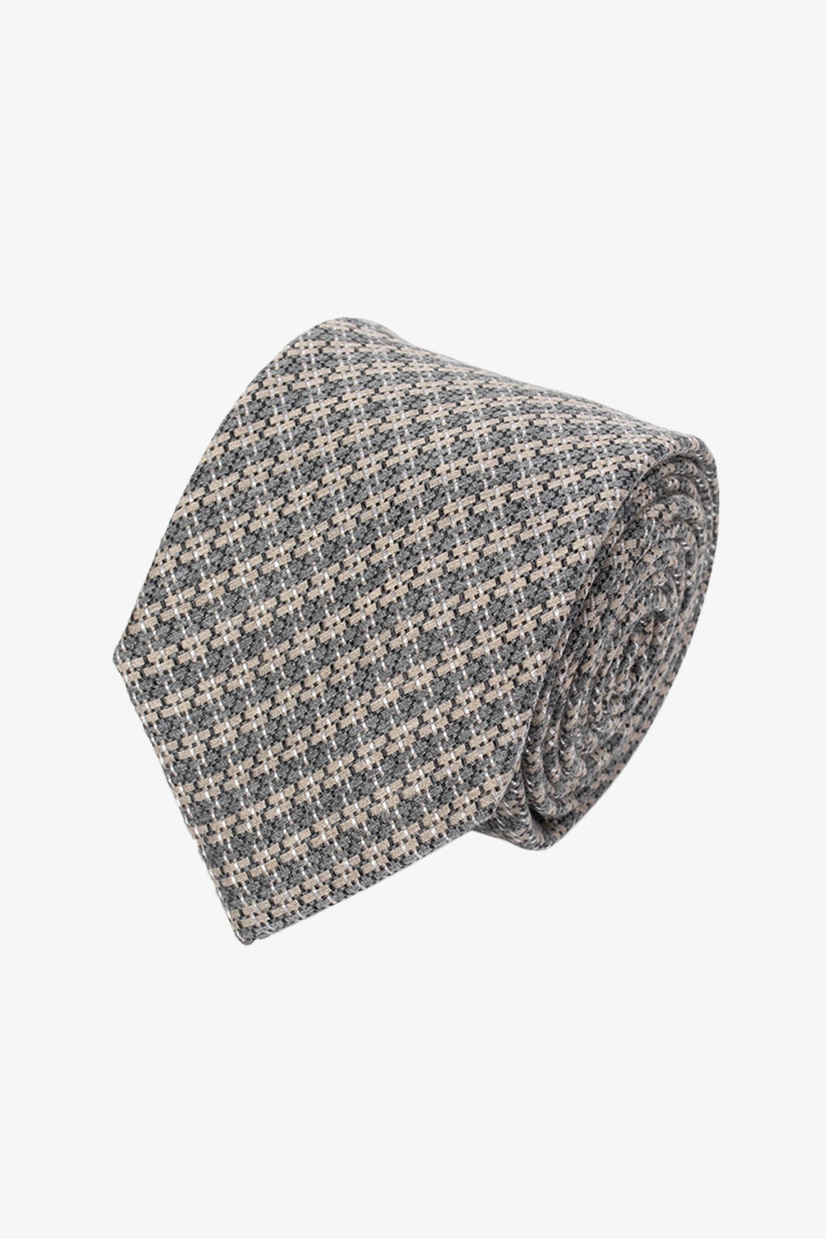 Tie - Silk micro green design