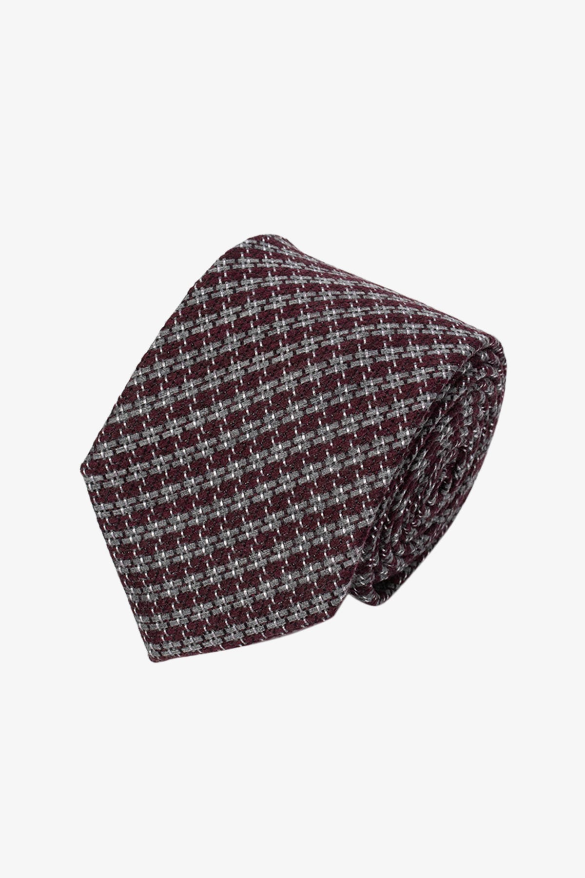 Tie - Silk red multi