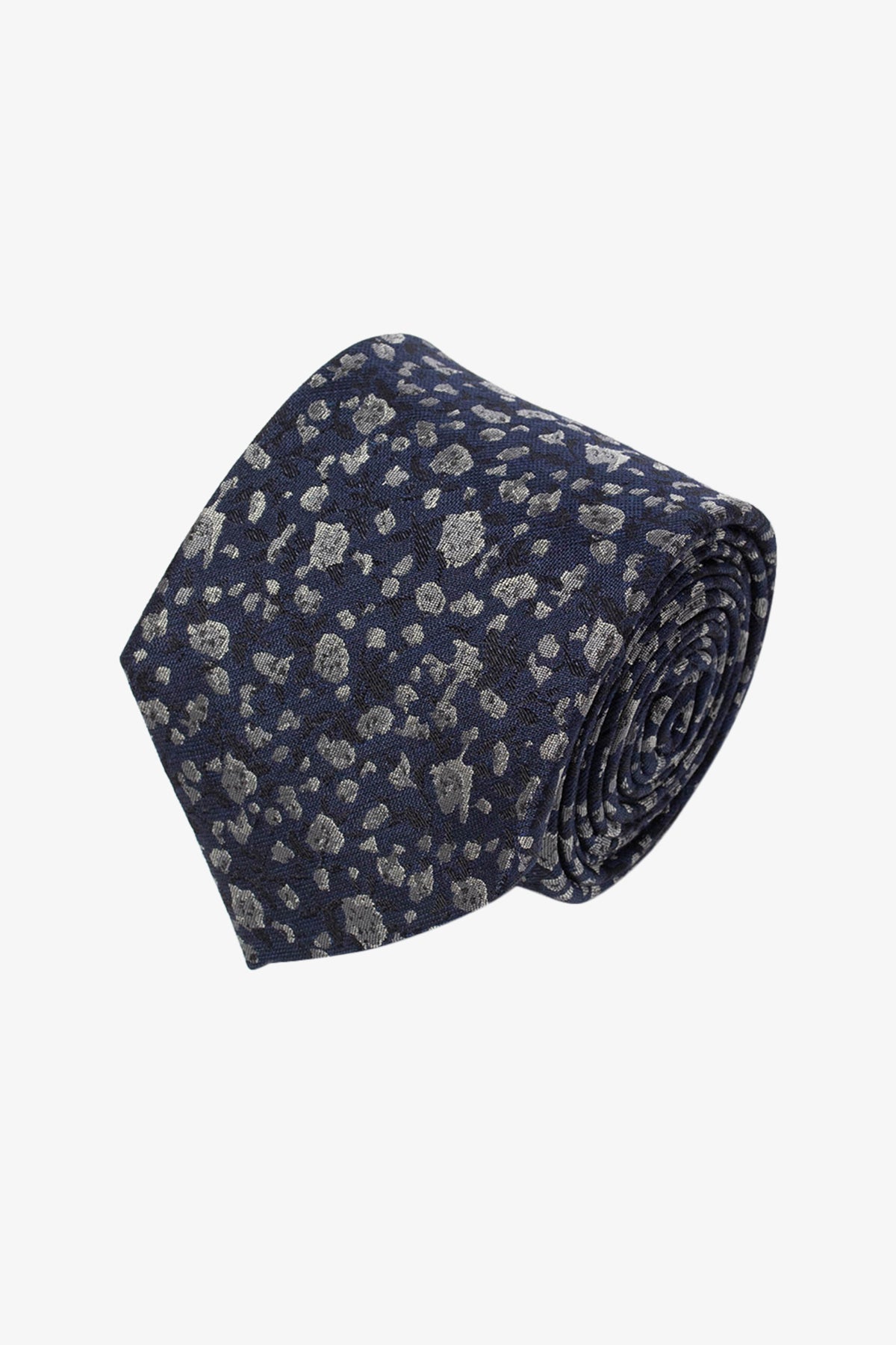 Tie - Silk pattern mid blue