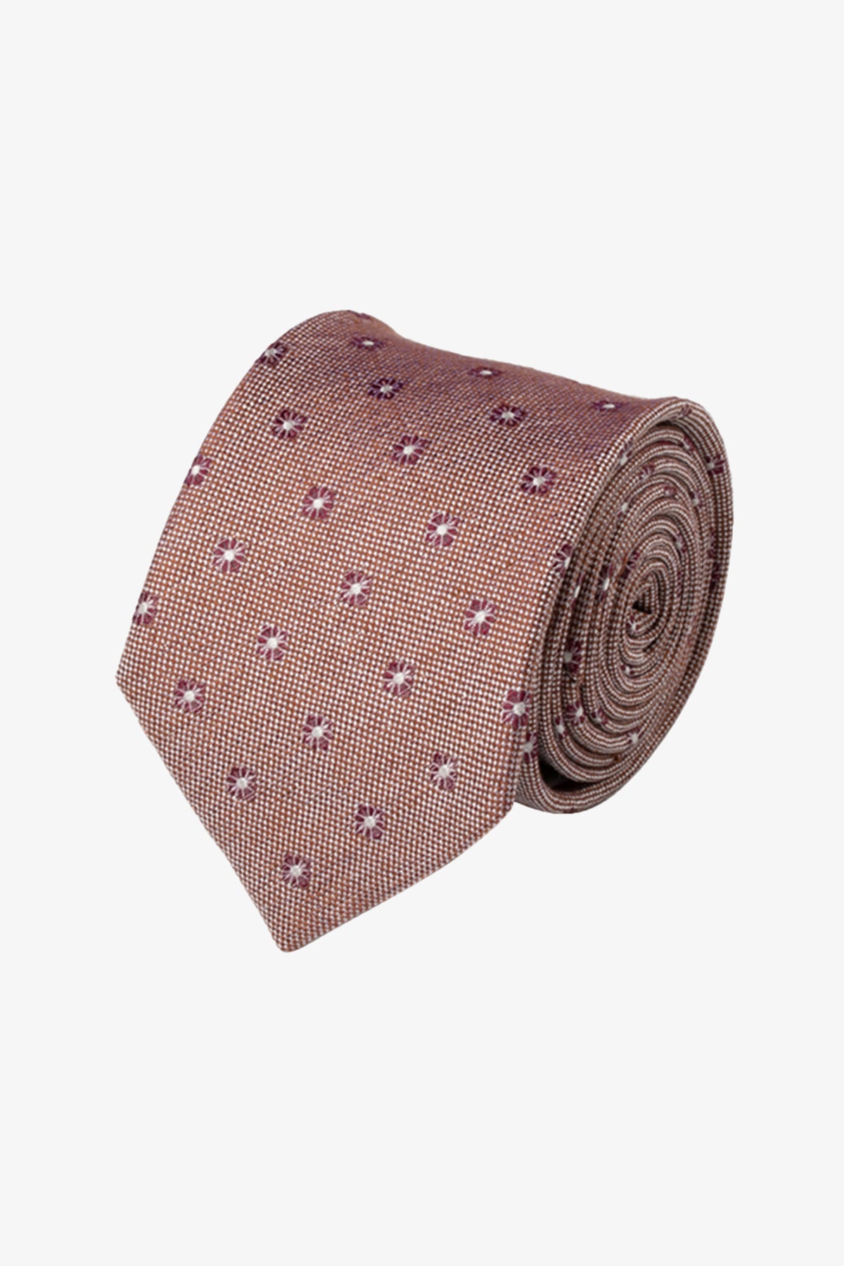 Tie - Silk spotted pink