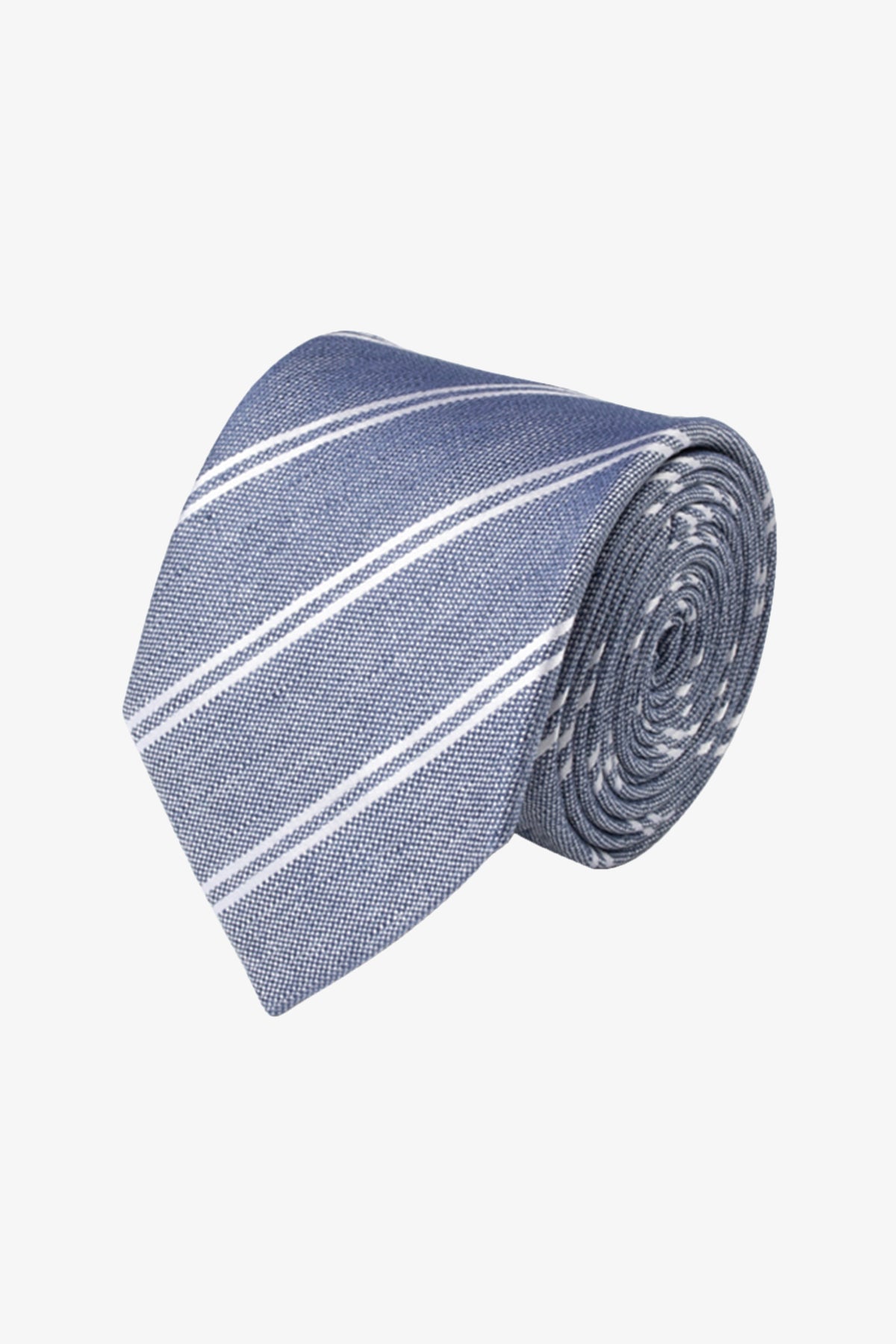 Tie - Silk sky blue stripes