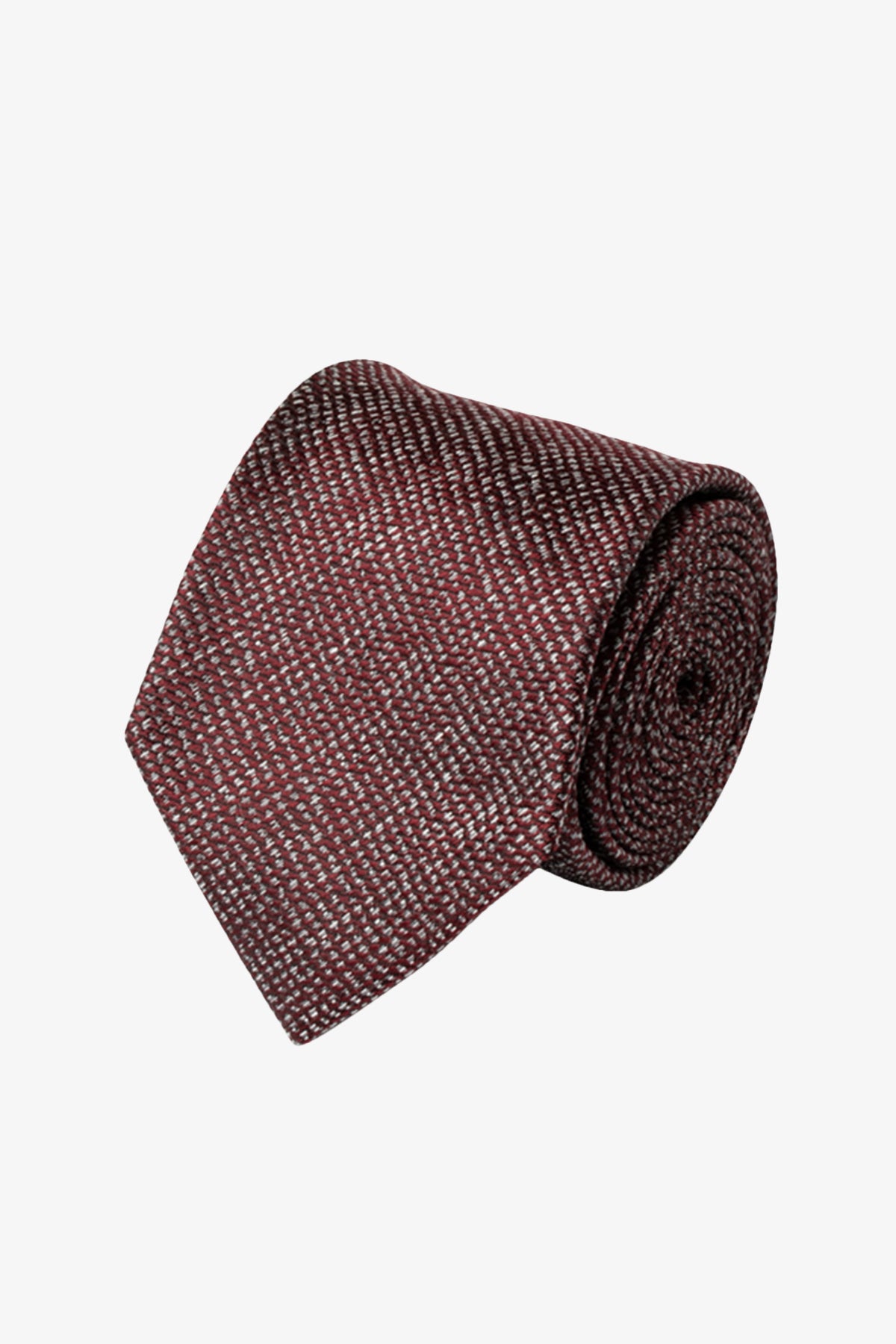 Tie - Silk red melange