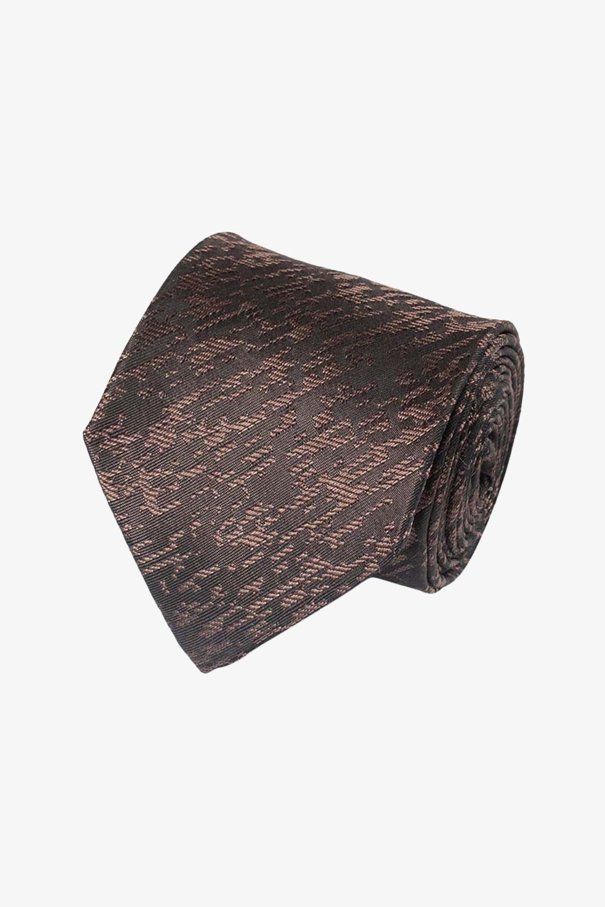 Tie - Silk grey with electric beige