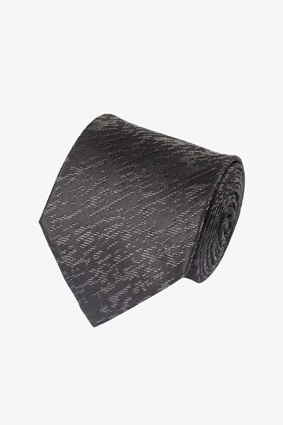 Tie - Silk grey design